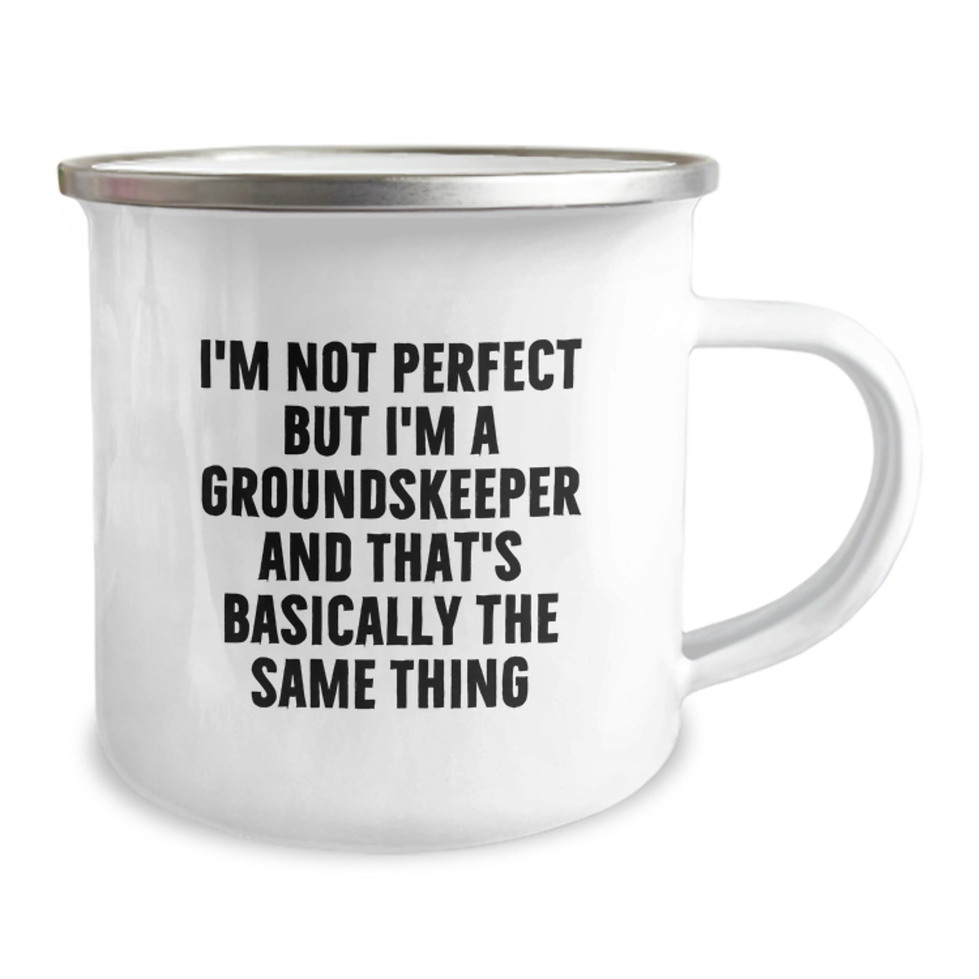 Funny groundskeeper Gifts for Him or Her, I'm Not Perfect Camping Mug for Birthday, Gifts from Friends to Family, Unique groundskeeper Mugs - Image 2