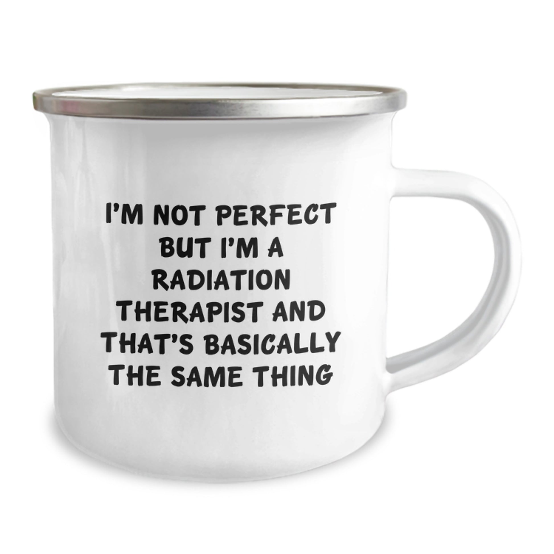 Funny Radiation Therapist Gifts from Friends - 'I'm Not Perfect But I'm A Radiation Therapist And That's Basically The Same Thing' Birthday Unique Gifts for Women Radiation Therapist - Image 2