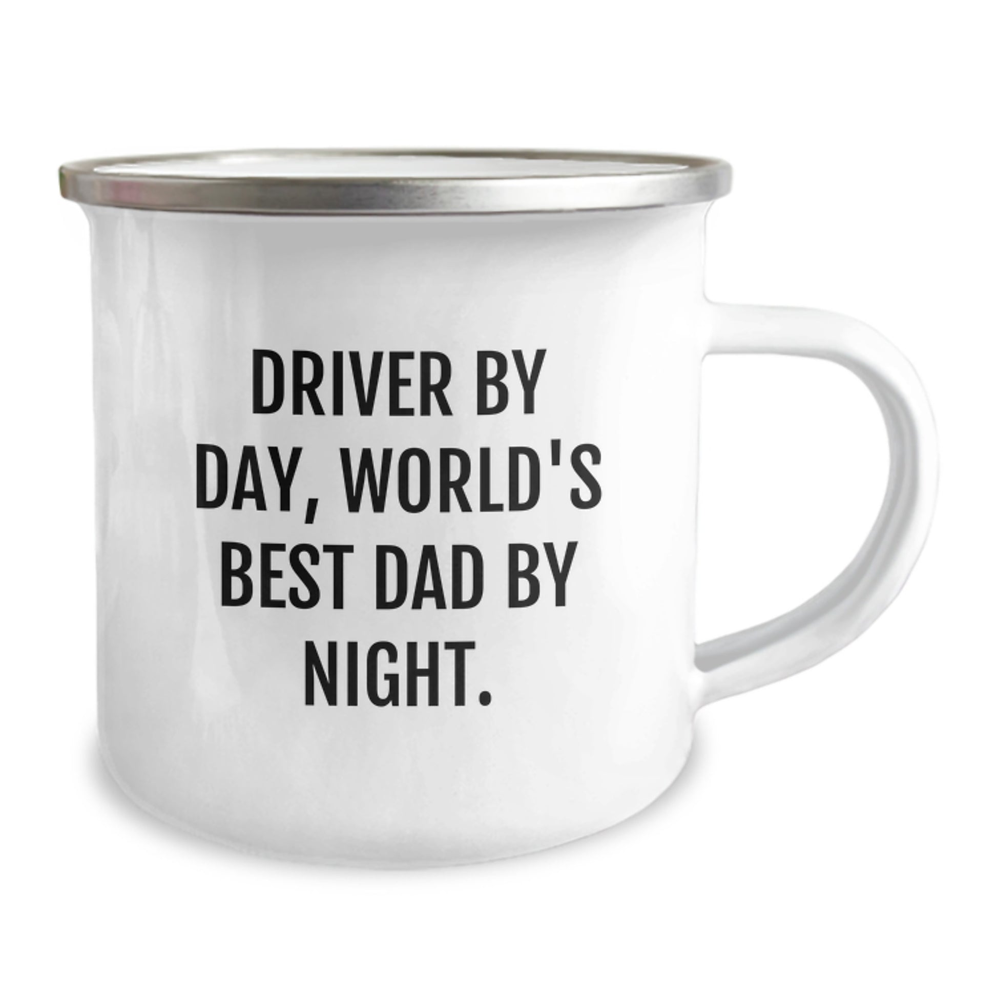 Funny Driver Gifts from Men - World's Best Dad By Night. Birthday Unique Driver Camping Mug - Image 2