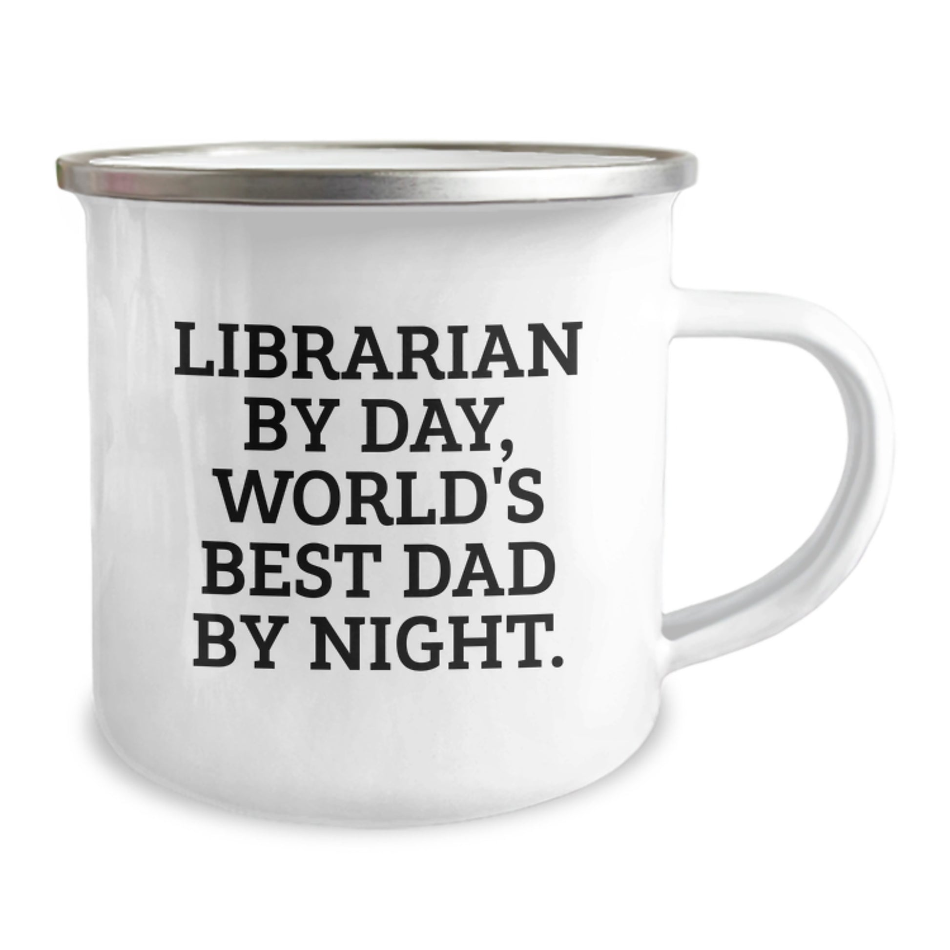 Librarian Gifts by Day, Camping Mug By Night, Funny Birthday Present, Gifts from Family, for Librarian - Image 2