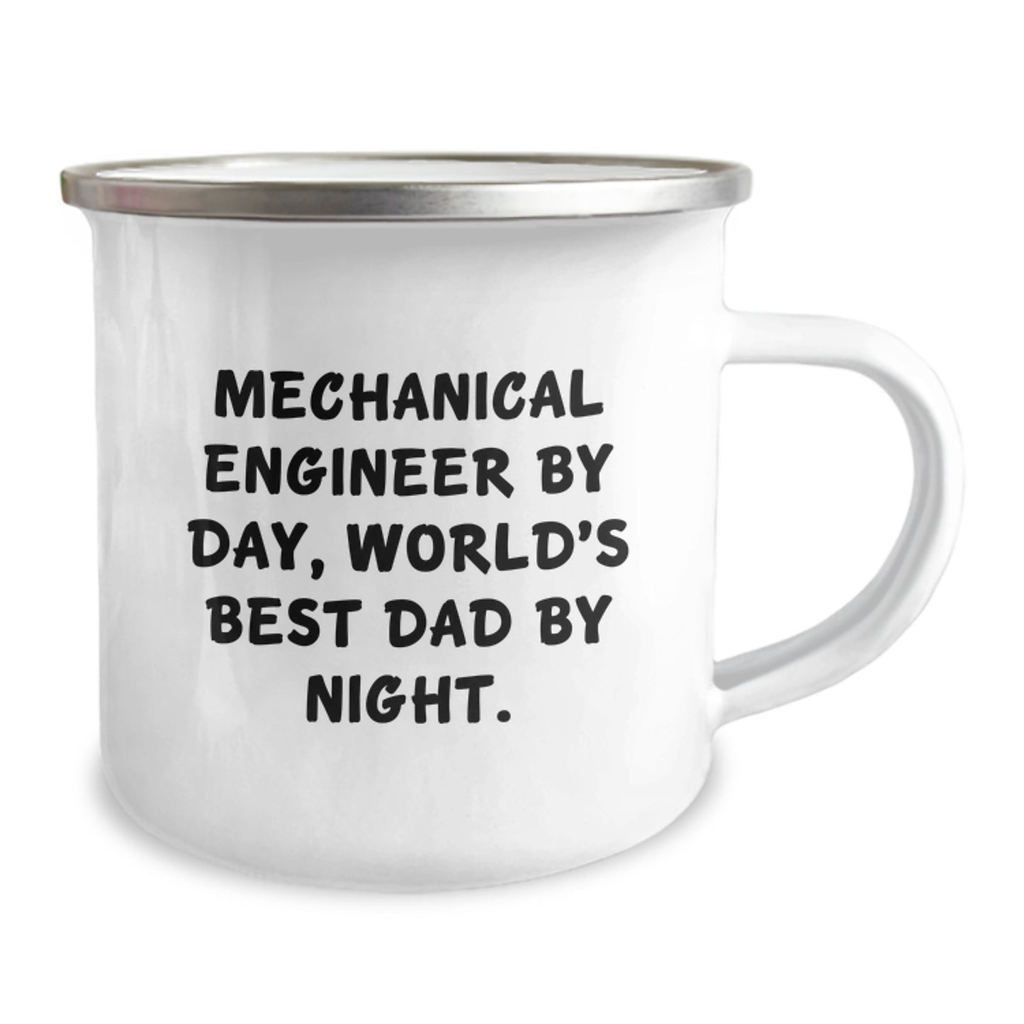 Funny Mechanical Engineer Gifts for Him Stainless Steel Camping Mugs - Gifts from Dad, Unique Christmas Unique Gifts for Men, World's Best Dad Mugs - Image 2