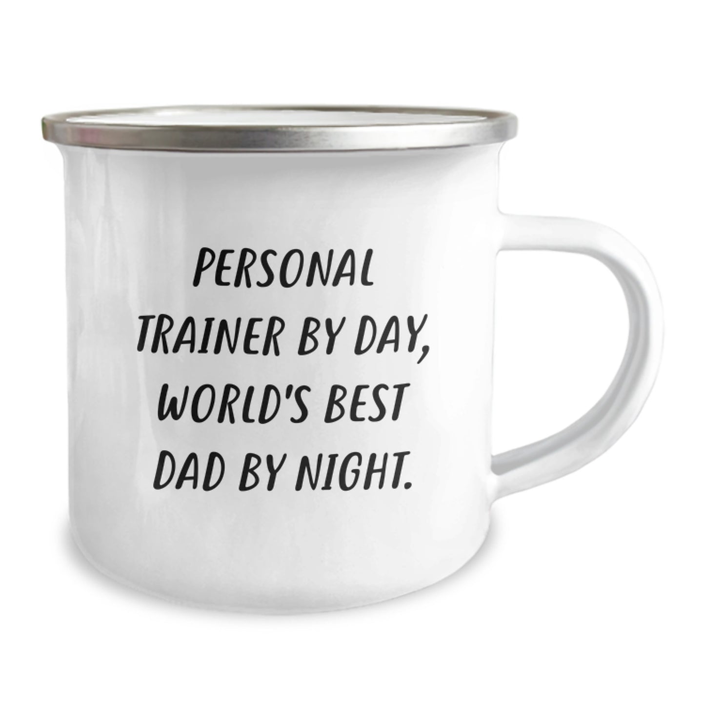 Personal Trainer Gifts, Funny Camping Mug, 'Personal Trainer By Day, World's Best Dad By Night.' from Friends, for Personal Trainers - Image 2