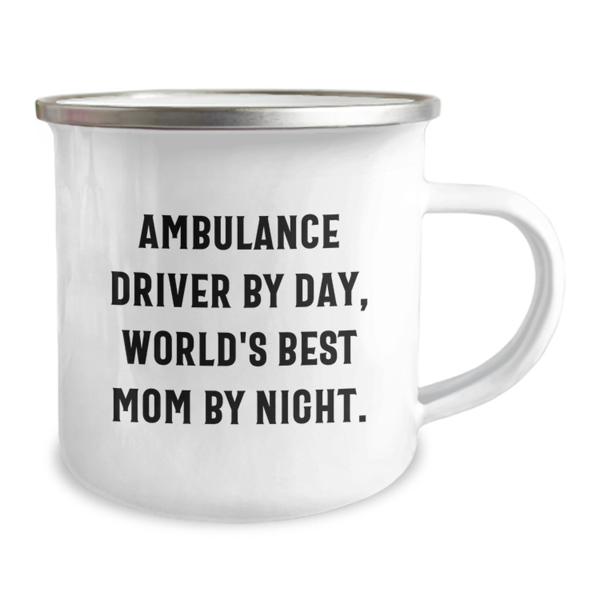 Funny Ambulance Driver Gifts from Men to Ambulance Driver, Ambulance Driver by Day, World's Best Mom by Night Christmas Unique Gifts for Ambulance Driver, Camping Mug - Image 2