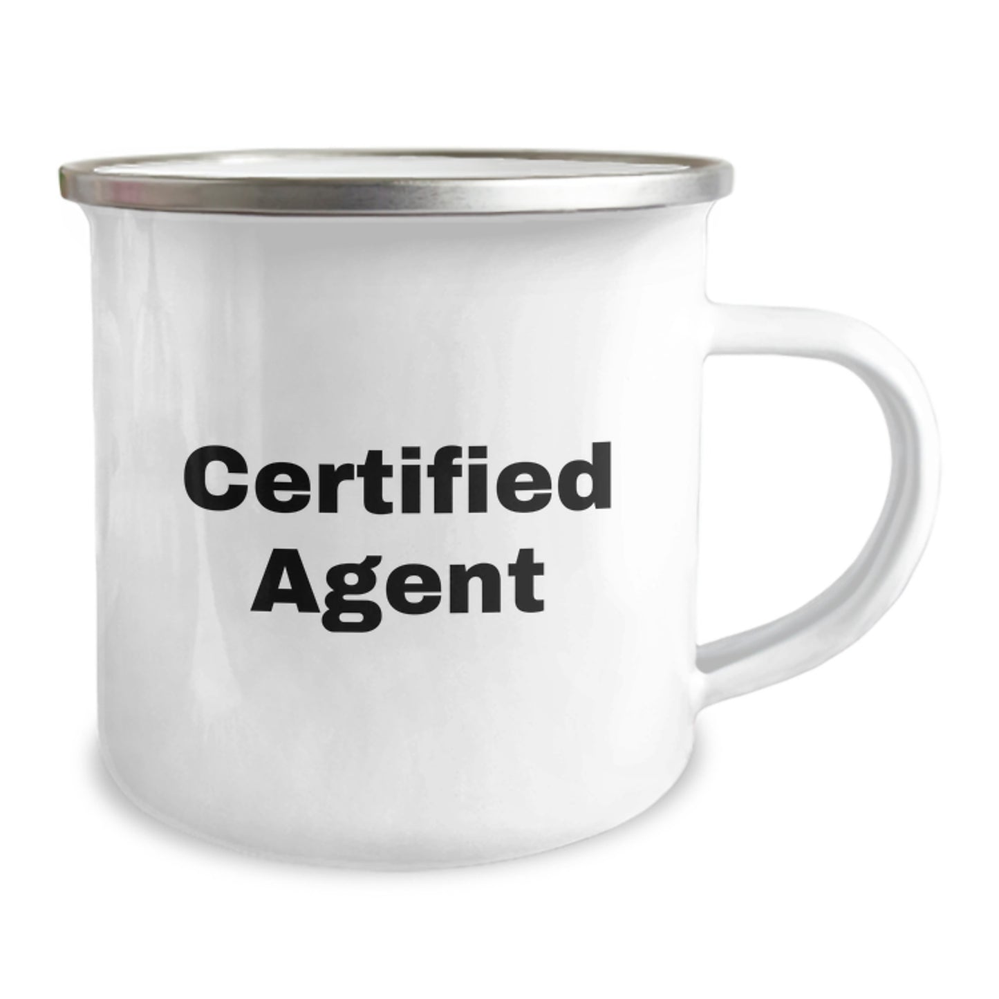 Funny Gifts from Agent to Agent, Certified Agent Camping Mug, Unique Christmas Unique Gifts for Agent, Agent Lovers - Image 2