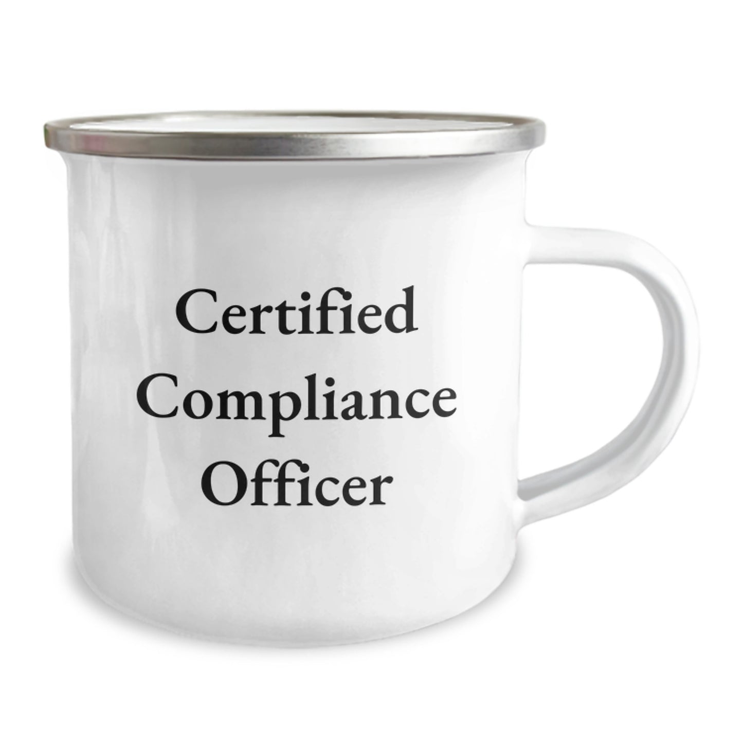 Compliance Officer Funny Gifts from Friends, Camping Mug for Compliance Officer Graduation, Certified Compliance Officer Quote Printed on Stainless Steel Mug, Unique Gifts for Compliance Officer Men - Image 2