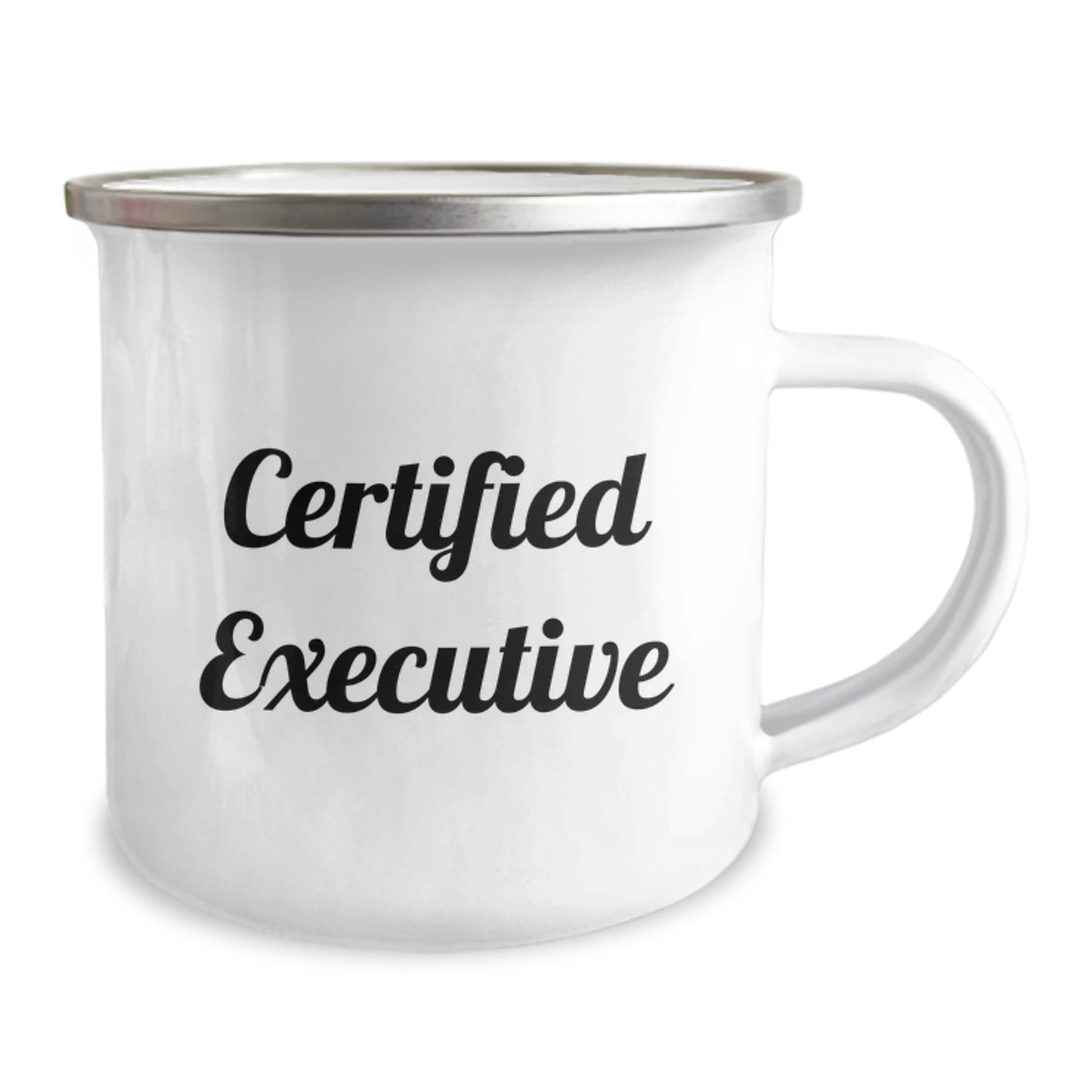 Funny Executive Gifts Camping Mug for Men, 'Certified Executive' Quote, Perfect Graduation Unique Gifts from Coworkers - Image 2
