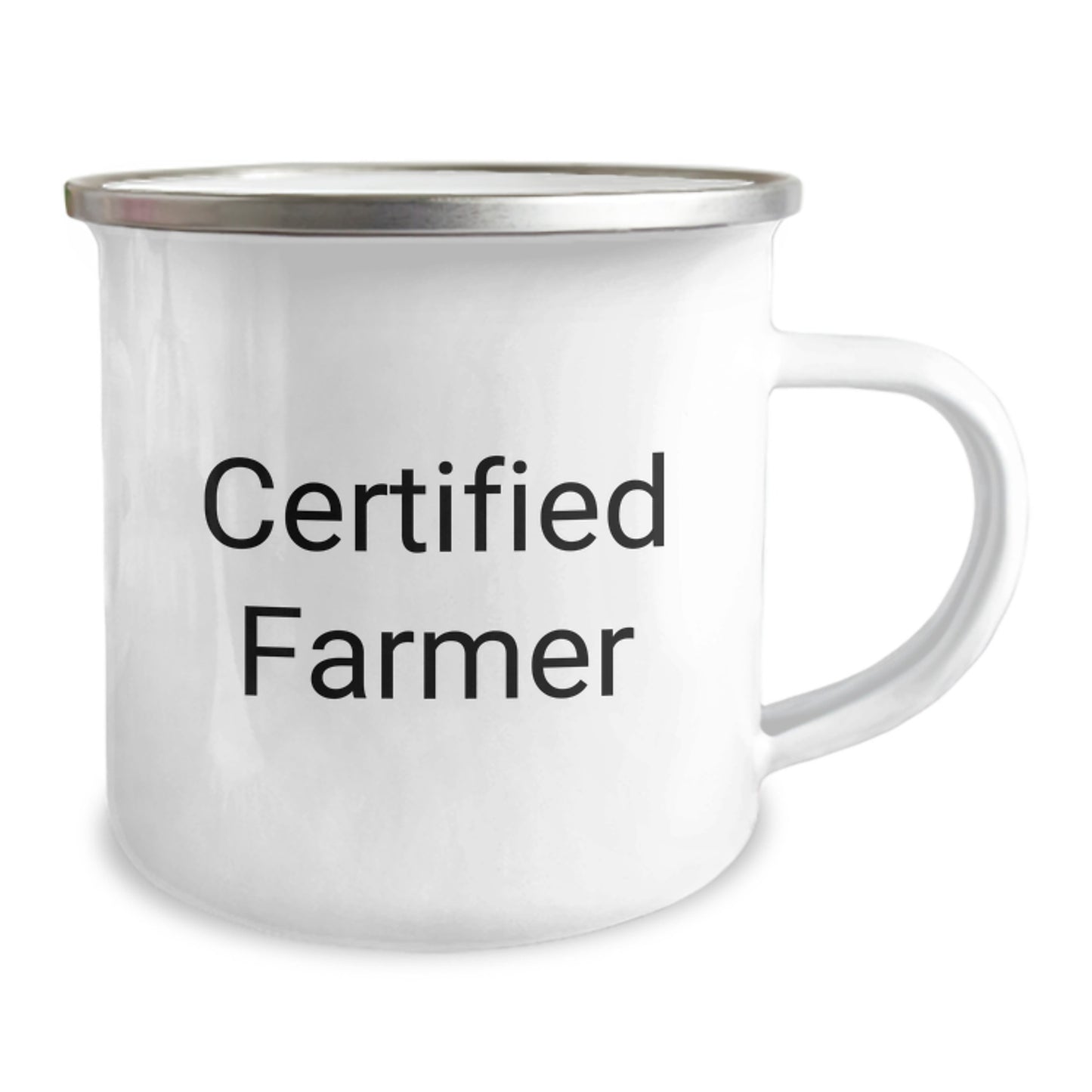 Gifts from Family to Farmer - Funny 'You're the Cream of the Crop' 12 oz Camping Mug for Graduation - Image 2