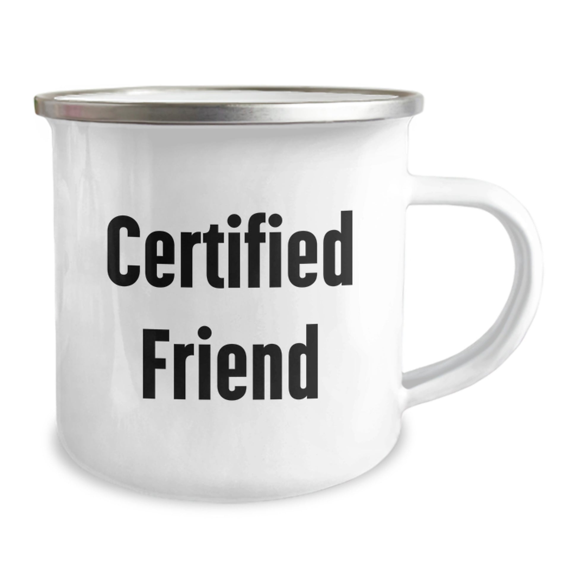Funny Friends Gifts for Men Women Friends, Camping Mug with Certified Friend Quote, Christmas Unique Presents for Friend - Image 2