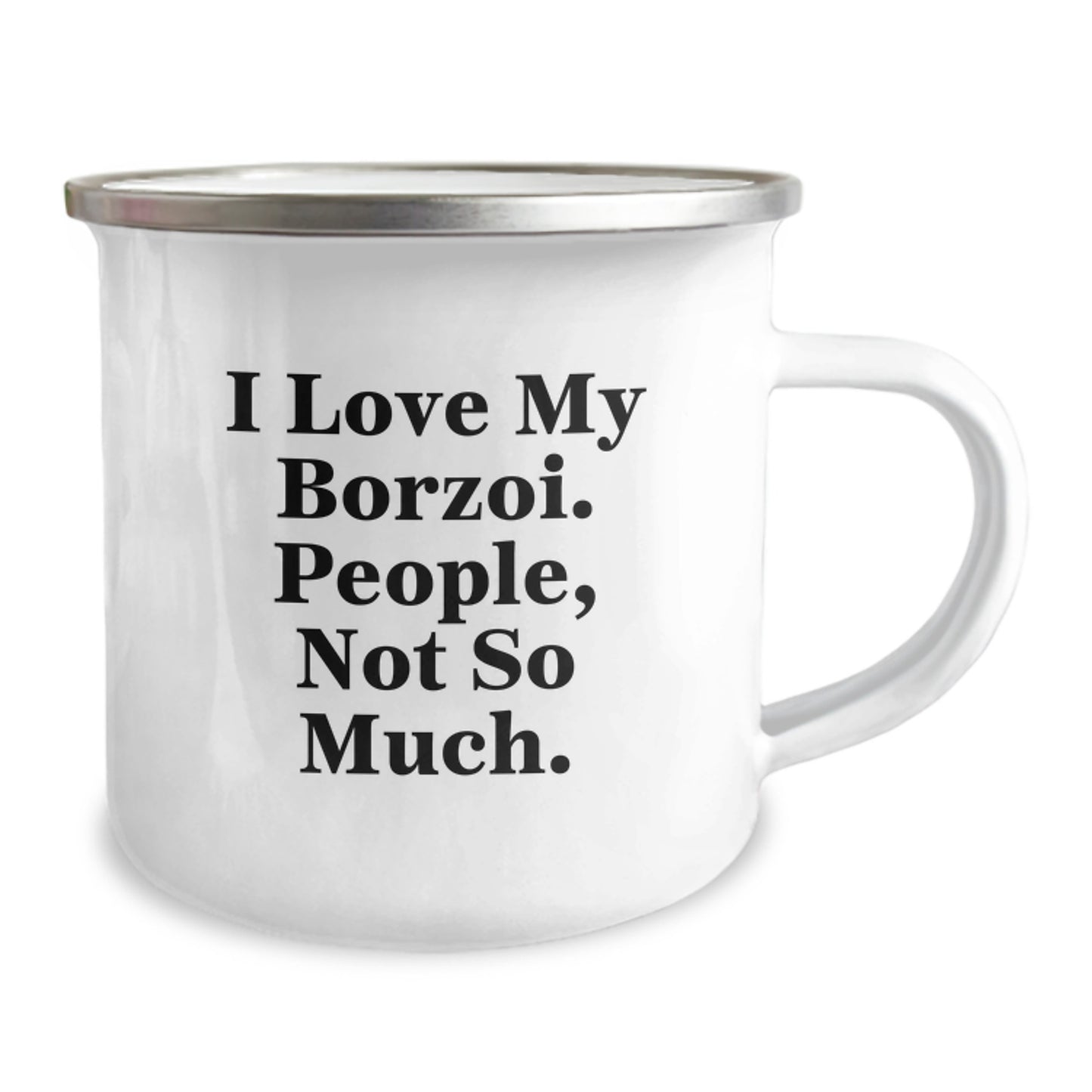 Borzoi Dog Lovers Funny Camping Mug Gifts from Friends to Family, Perfect Birthday Unique Gifts for Her Him - Image 2