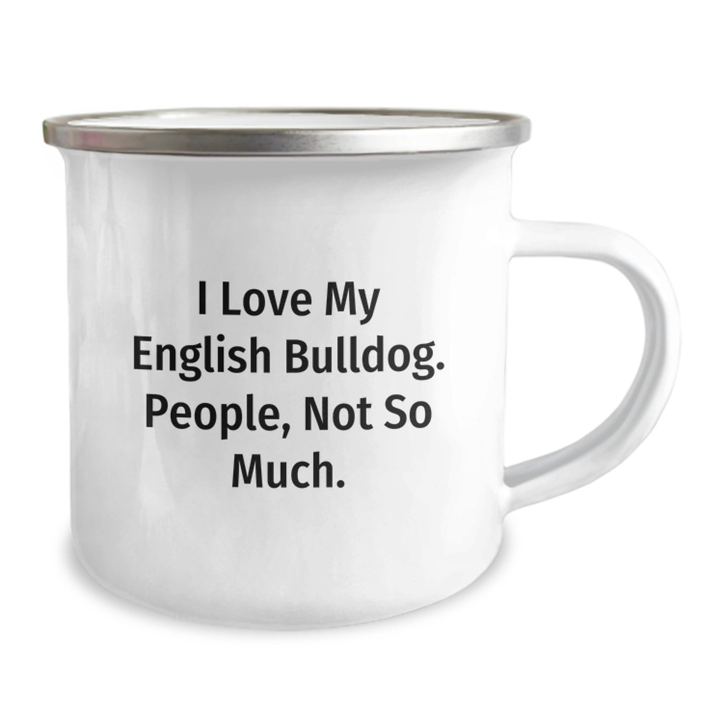 Funny English Bulldog Camping Mugs Gifts for Men from Friends and Family Christmas Unique - Image 2