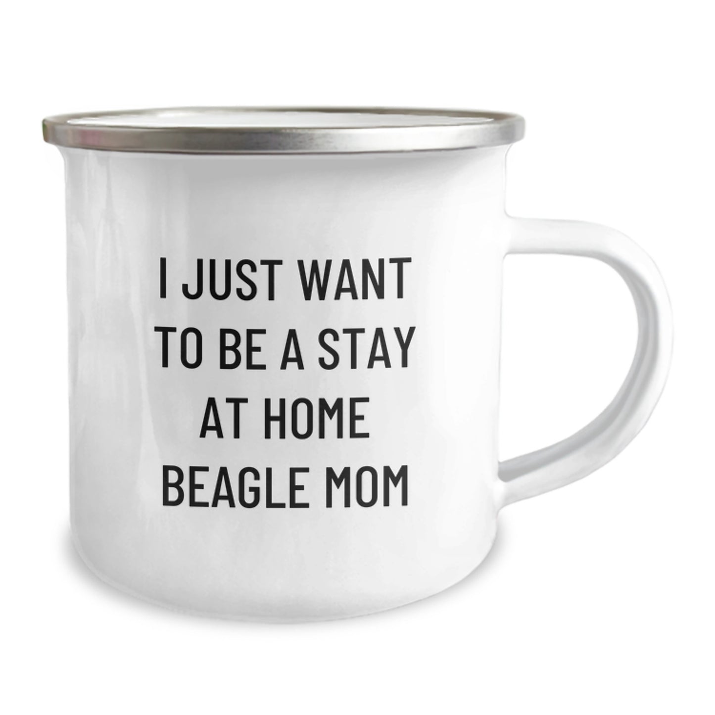 Funny Beagle Dog Camping Mug Gifts from Family for Beagle Dog Lovers - 'I Just Want To Be A Stay At Home Beagle Mom' Christmas Unique Gifts - Image 2