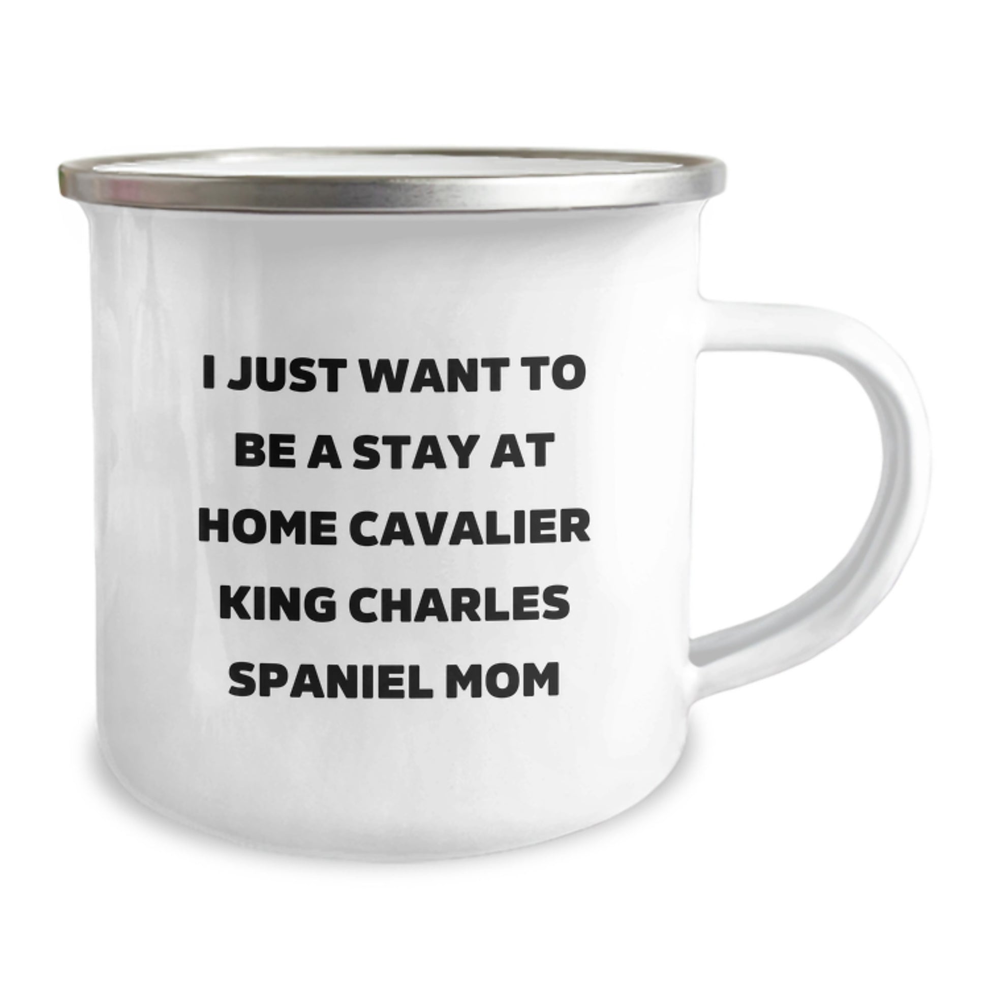 Funny Stay at Home Cavalier King Charles Spaniel Dog Mom Gifts, Unique Camping Mug for Christmas, Cavalier King Charles Spaniel Dog Lover Gifts from Friends - Image 2