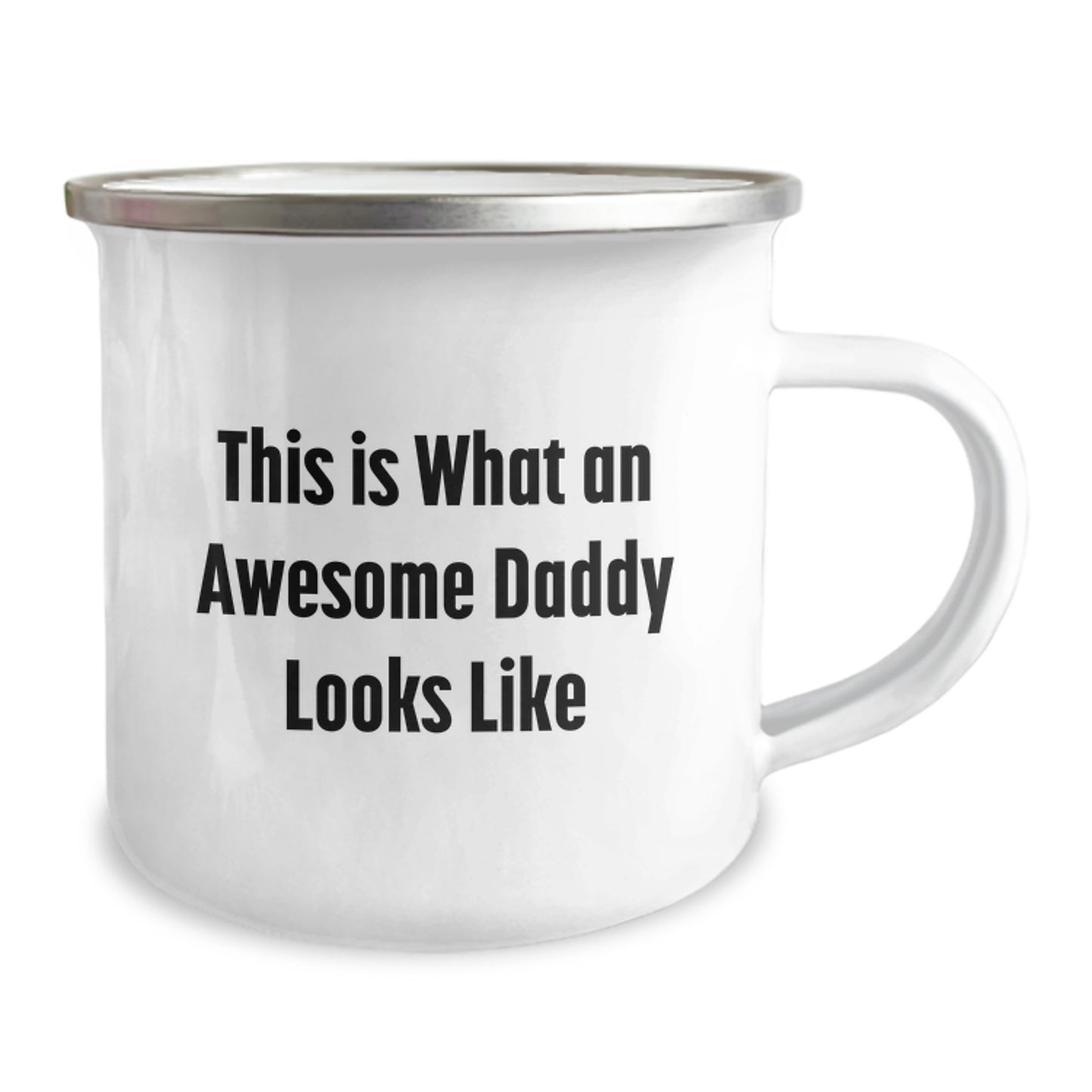 Funny Daddy Camping Mugs, Gifts from Men to Awesome Daddies, This Is What An Awesome Daddy Looks Like Christmas Unique Gifts - Image 2