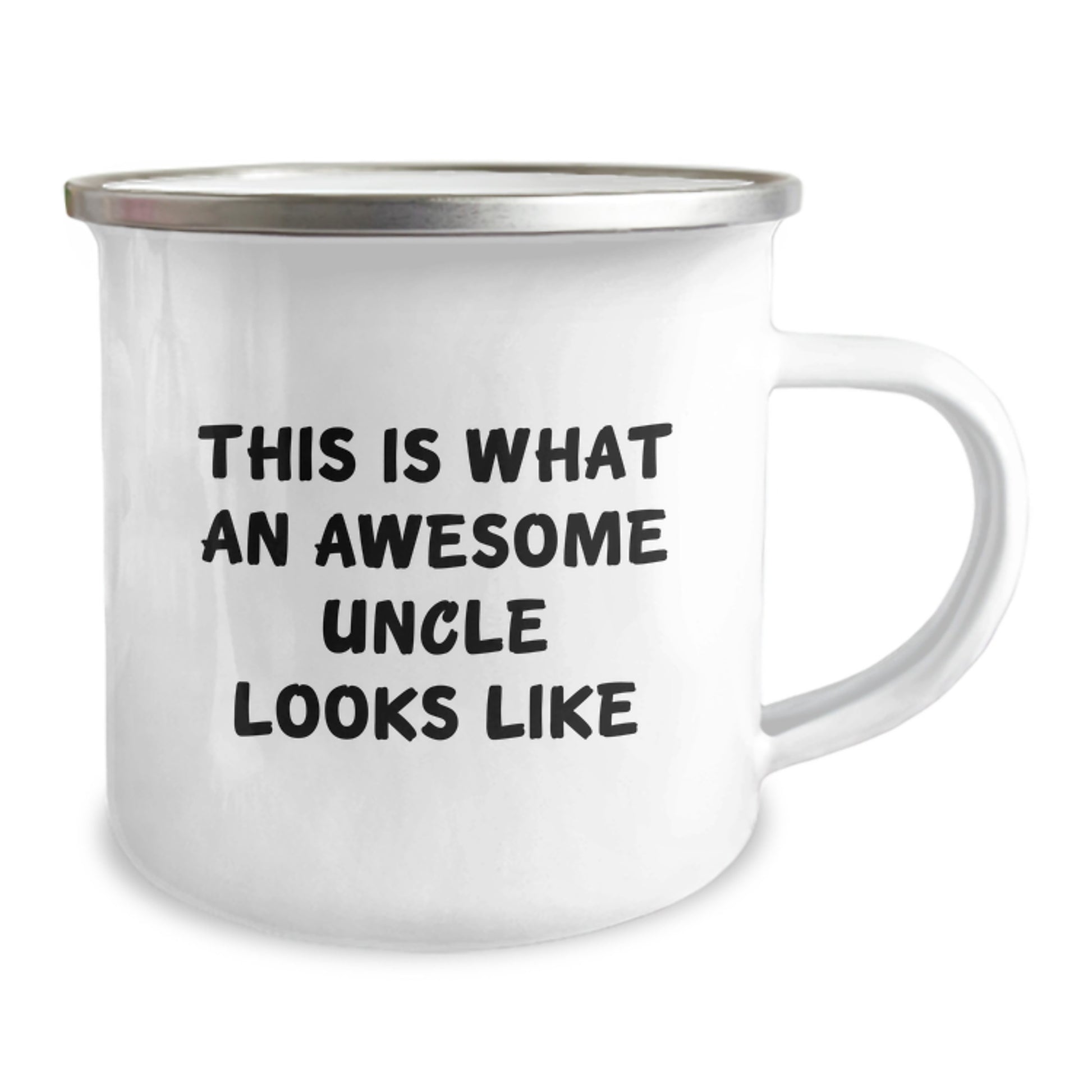 Funny Uncle Camping Mug, Gifts from Family for Uncle, Graduation Unique Gifts, 'This Is What An Awesome Uncle Looks Like' - Image 2