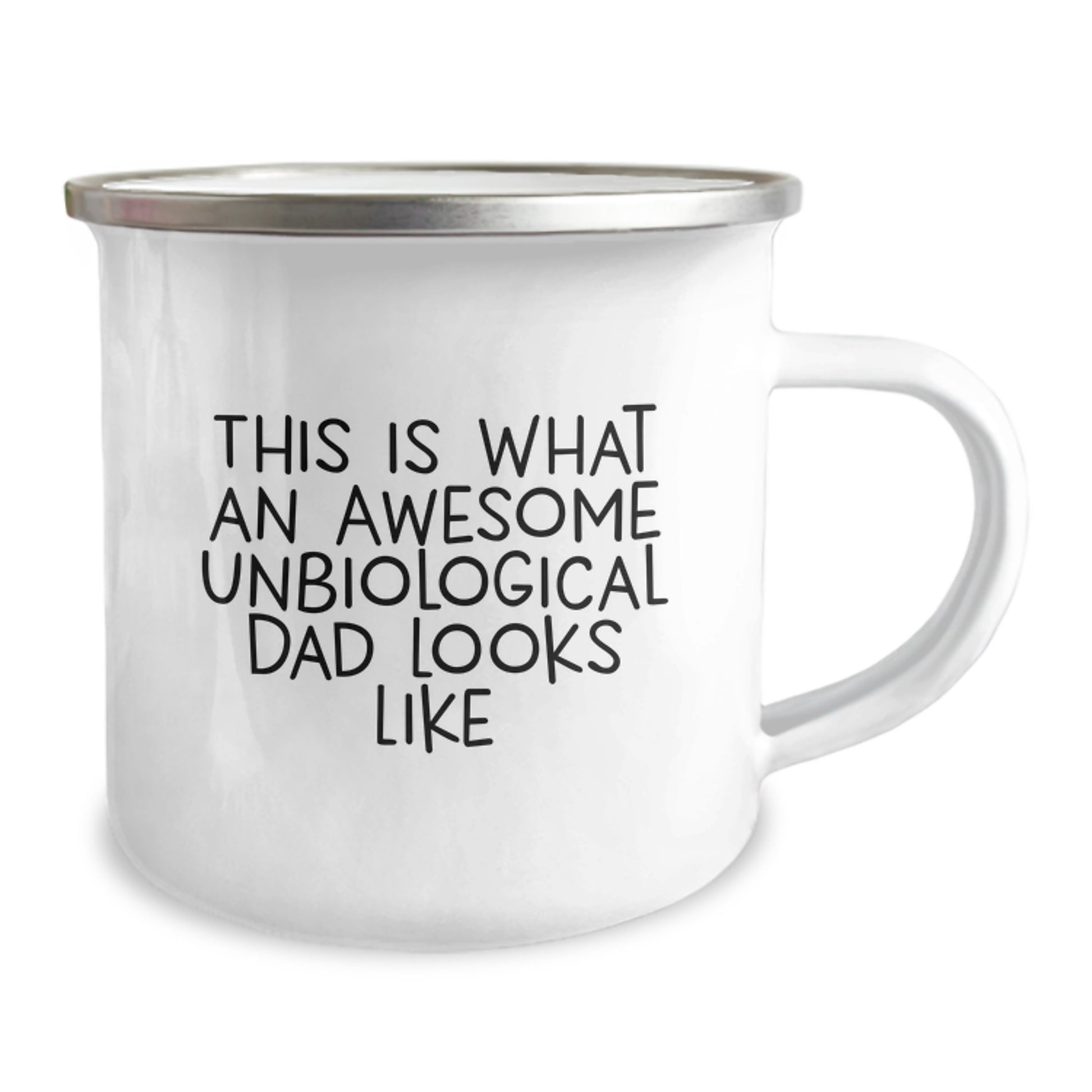 Funny Unbiological Dad Gifts for Men from Family, Unique Camping Mug for Graduation - Image 2