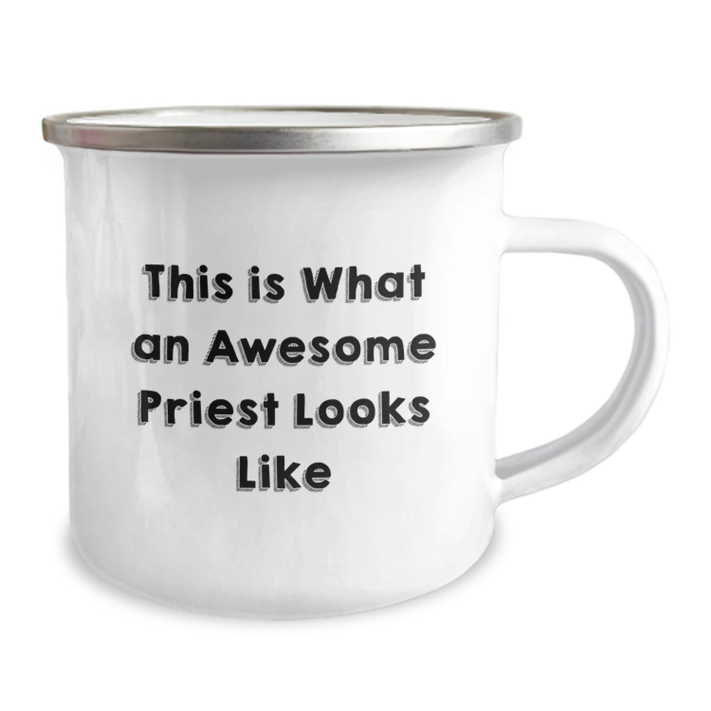 Funny Priest Gifts, This Is What An Awesome Priest Looks Like, Camping Mug for Priest, Birthday Unique Gifts from Friends and Family - Image 2