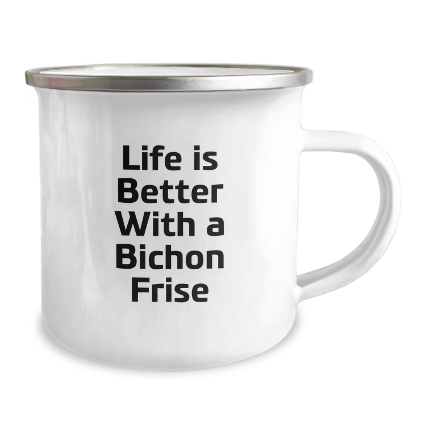 Bichon Frise Dog Lovers Gifts From Friends and Family - Funny Quote 'Life Is Better With A Bichon Frise' Graduation Unique Gifts - Image 2