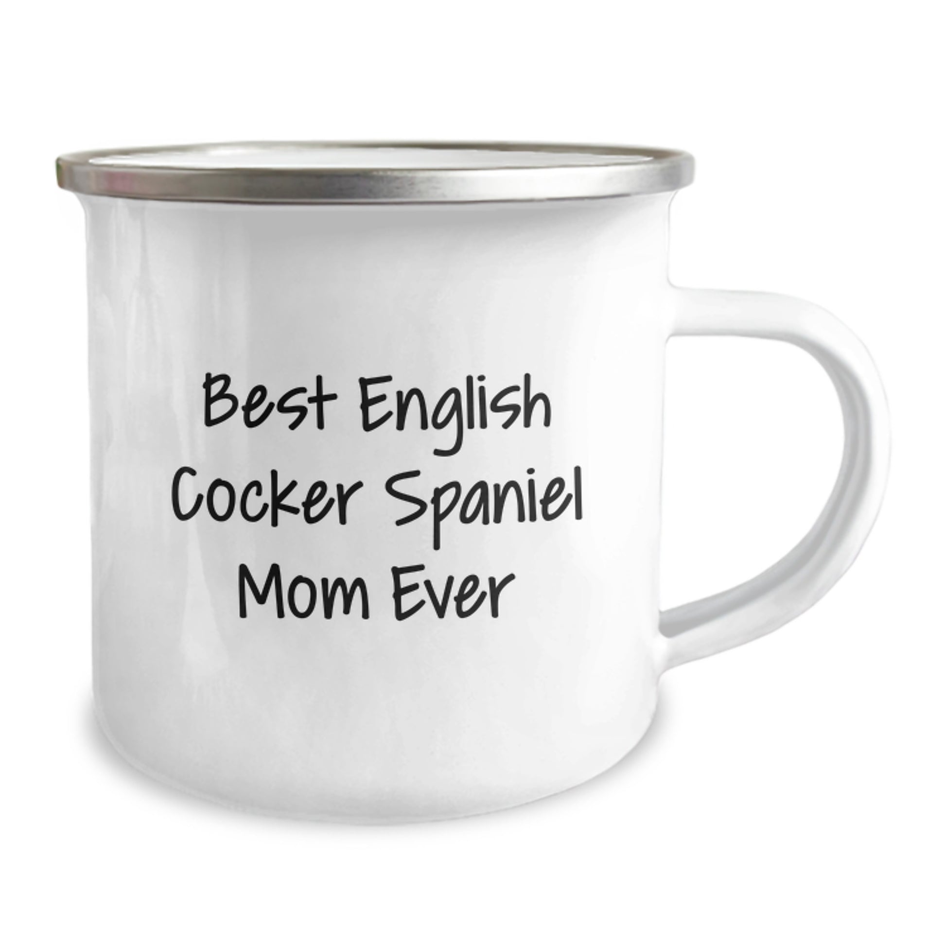 English Cocker Spaniel Dog Lover's Camping Mug - Best Mom Ever Funny Quote, Valentine's Unique Gifts for Her, from Mom to Daughter - Image 2