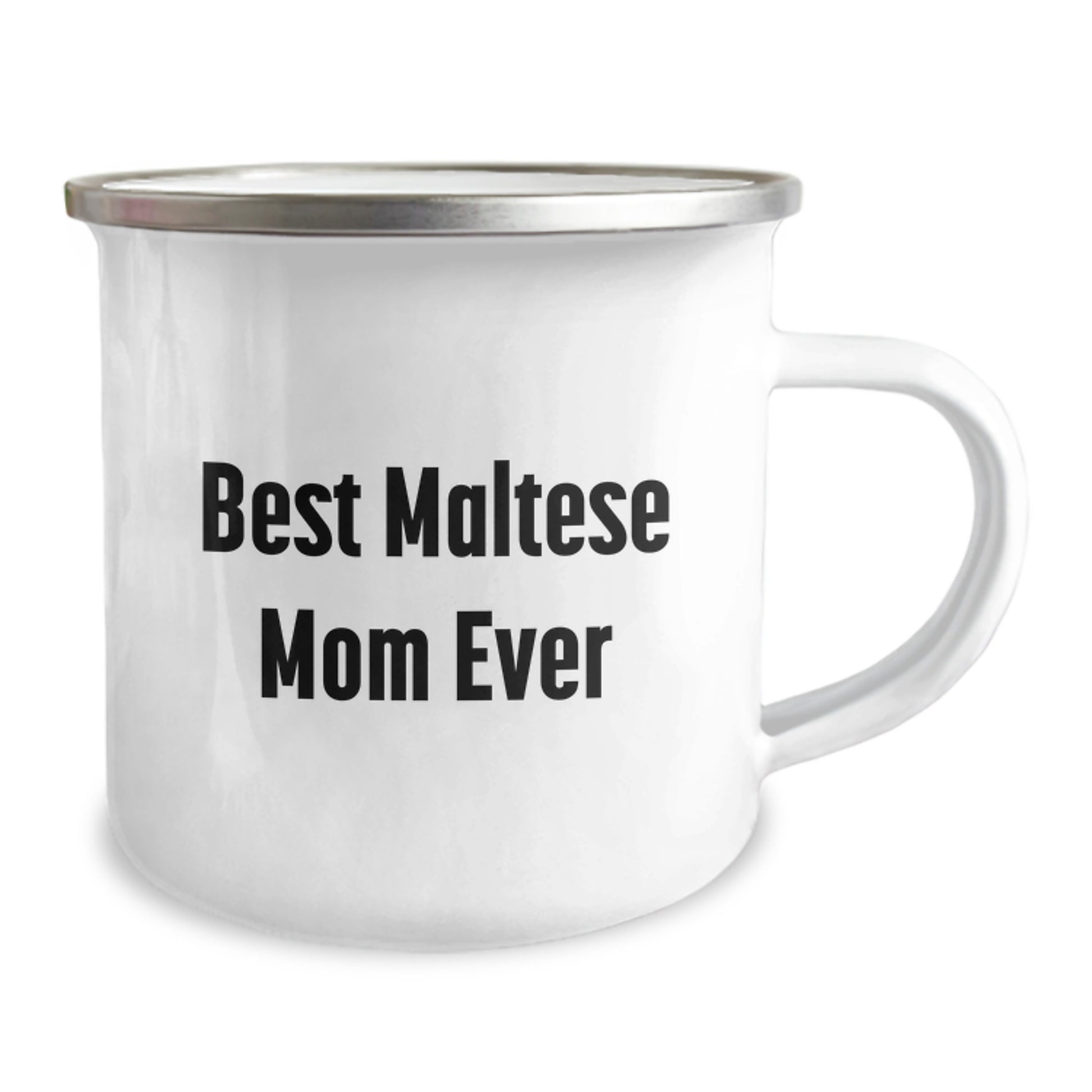 Funny Maltese Dog Gifts from Friends for Best Maltese Mom Ever Camping Mug - Image 2