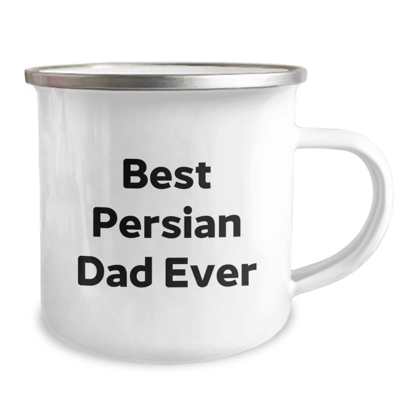 Funny Persian Cat Camping Mug for Best Dad Ever, Gifts from Men to Birthday Friends - Image 2