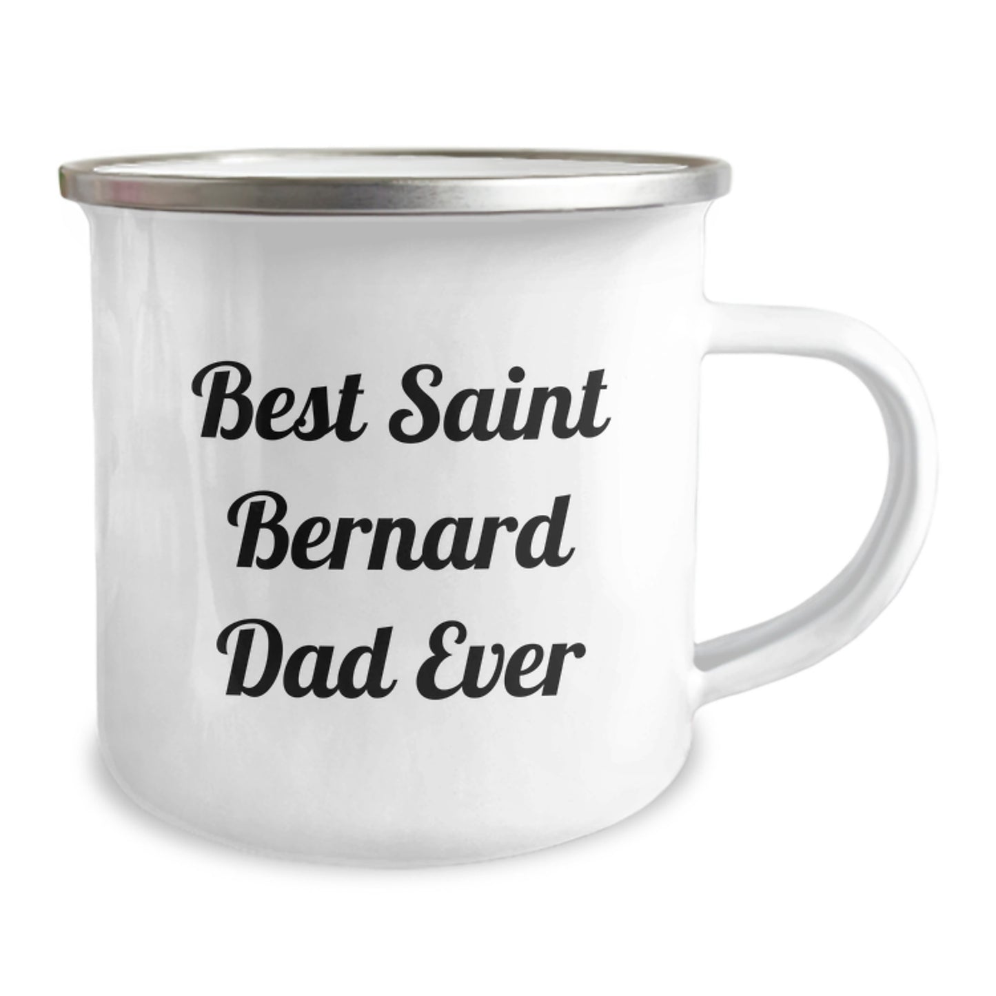 Saint Bernard Dog Lovers Funny Gifts from Dad to Grad - 'Best Saint Bernard Dad Ever' Camping Mug - Image 2