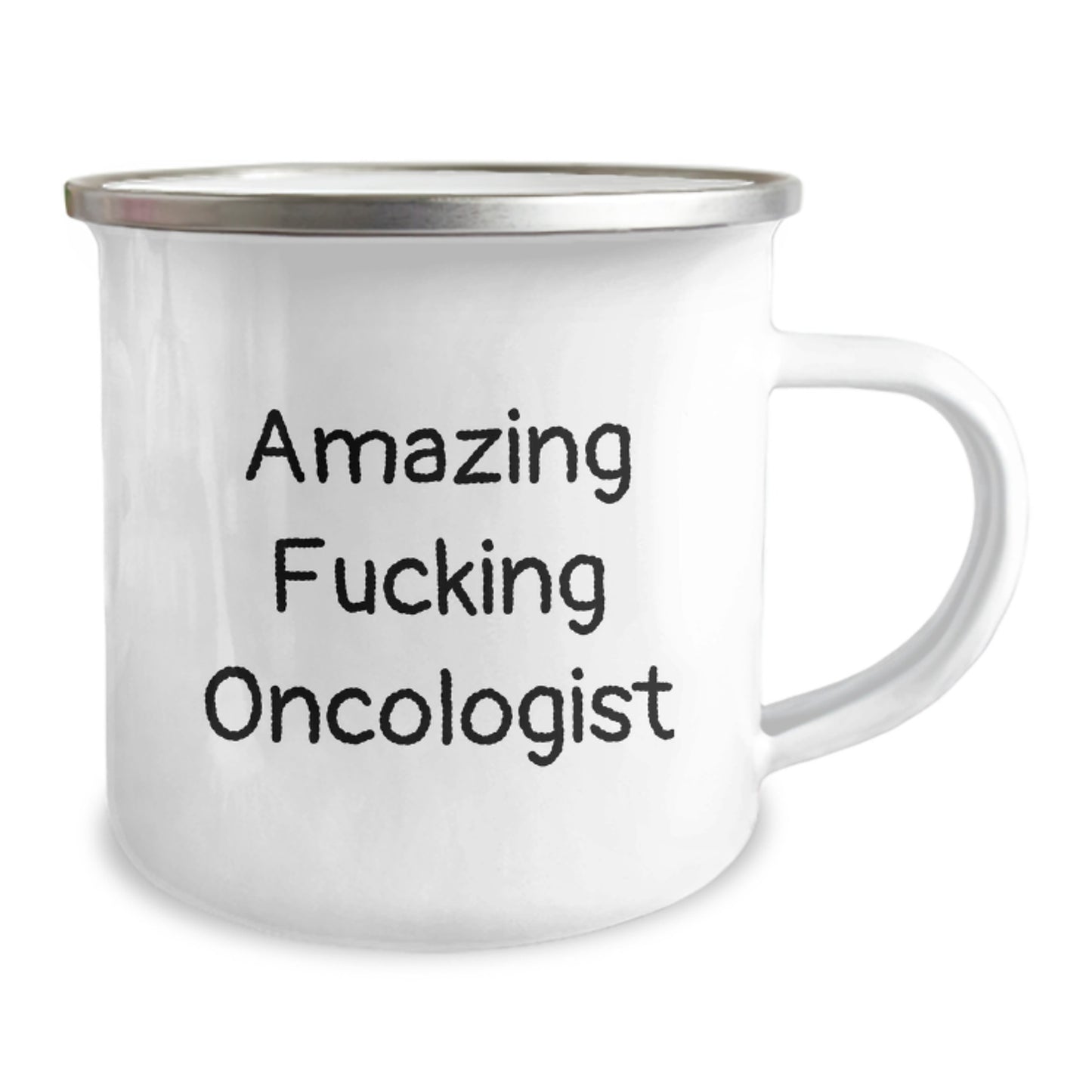 A Funny Gift for Oncologist Friends, Amazing F--king Oncologist, Christmas Unique Mug for Camping - Image 2