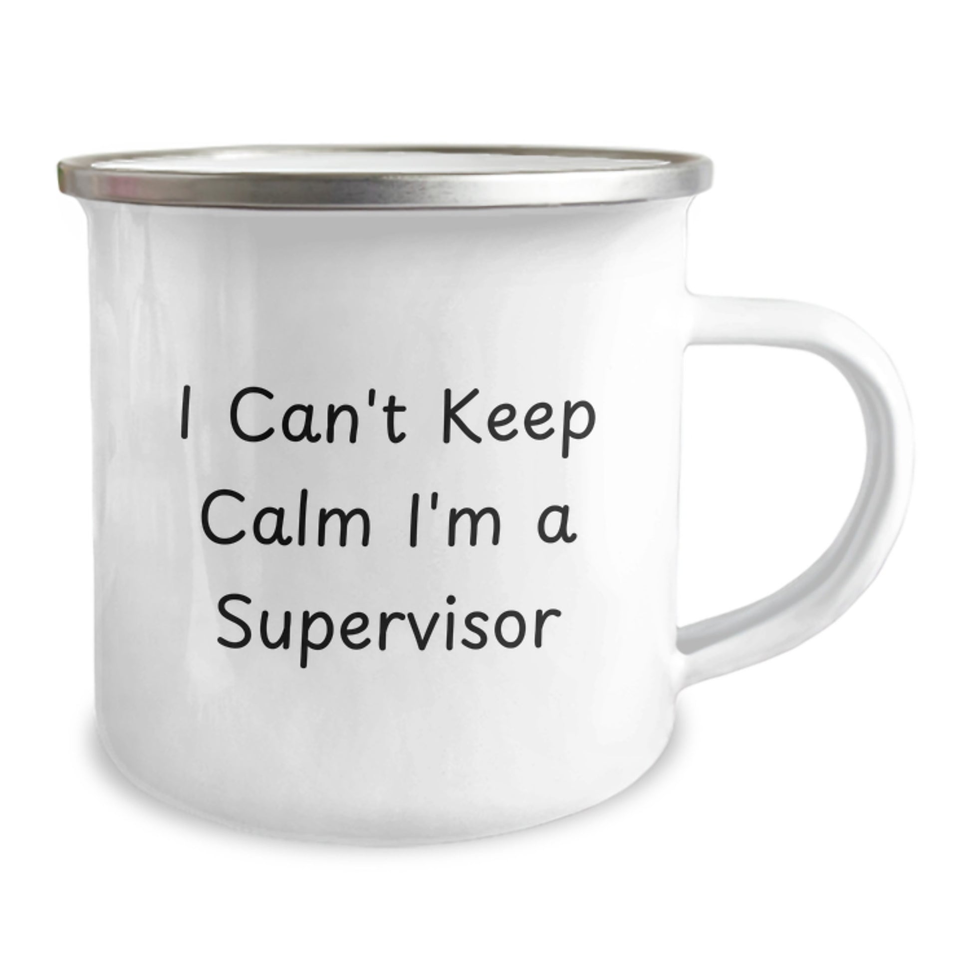 Funny Supervisor Gifts for Graduation - 'I Can't Keep Calm I'm A Supervisor' Camping Mug for Men or Women, Gifts from Friends, Coworkers, or Family - Image 2