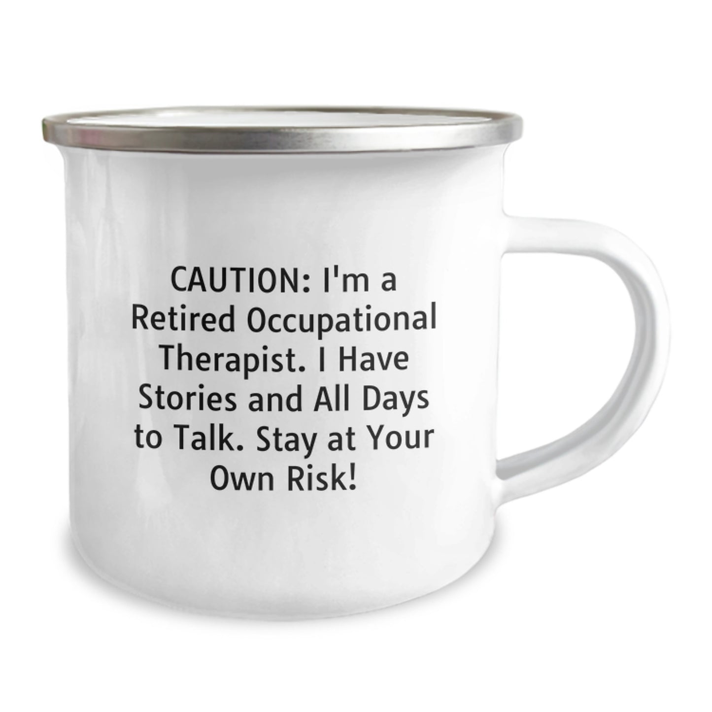 Funny Occupational Therapist Gifts from Friends - Christmas Unique Mugs for Occupational Therapist with Caution Quote - Image 2