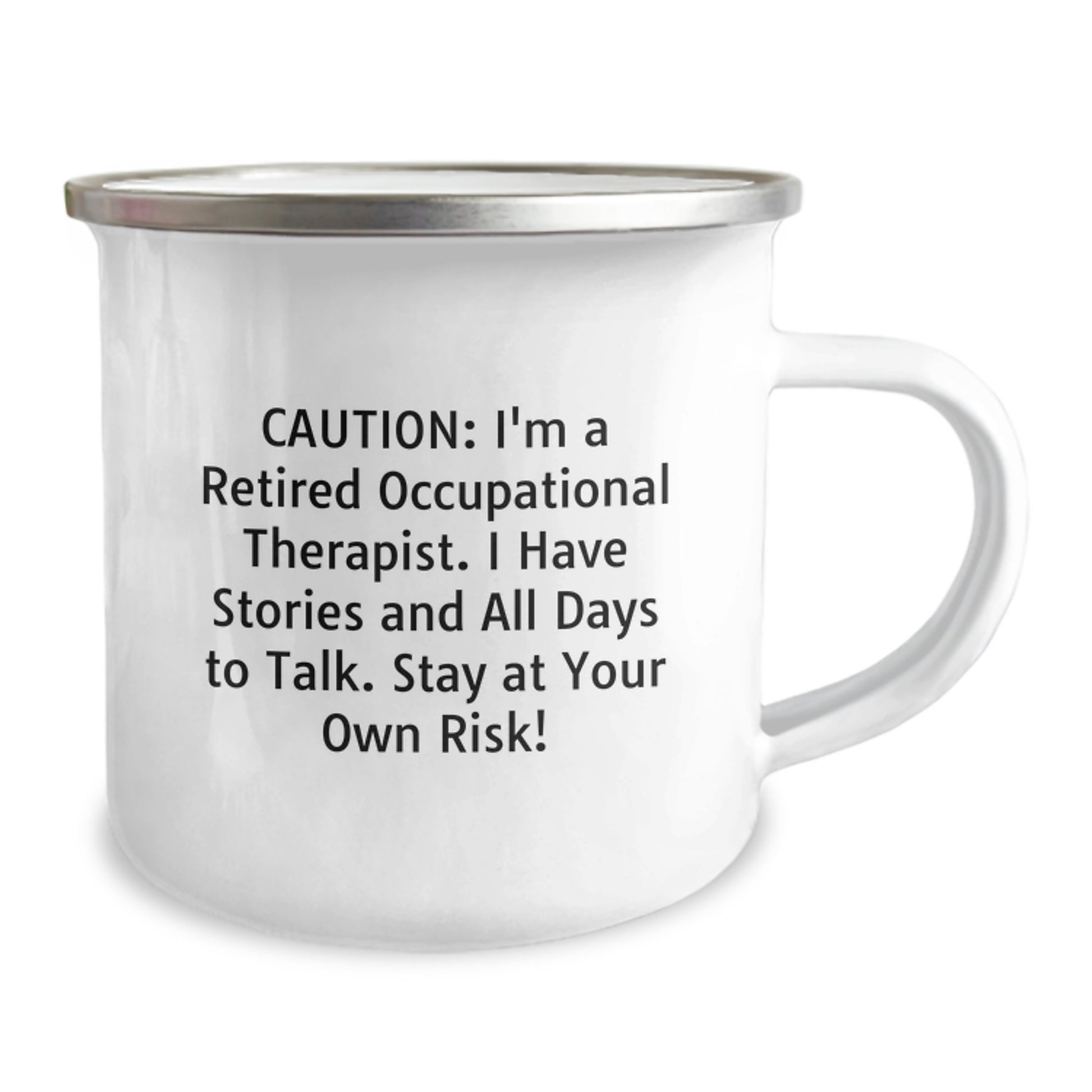 Funny Occupational Therapist Gifts from Friends - Christmas Unique Mugs for Occupational Therapist with Caution Quote - Image 2