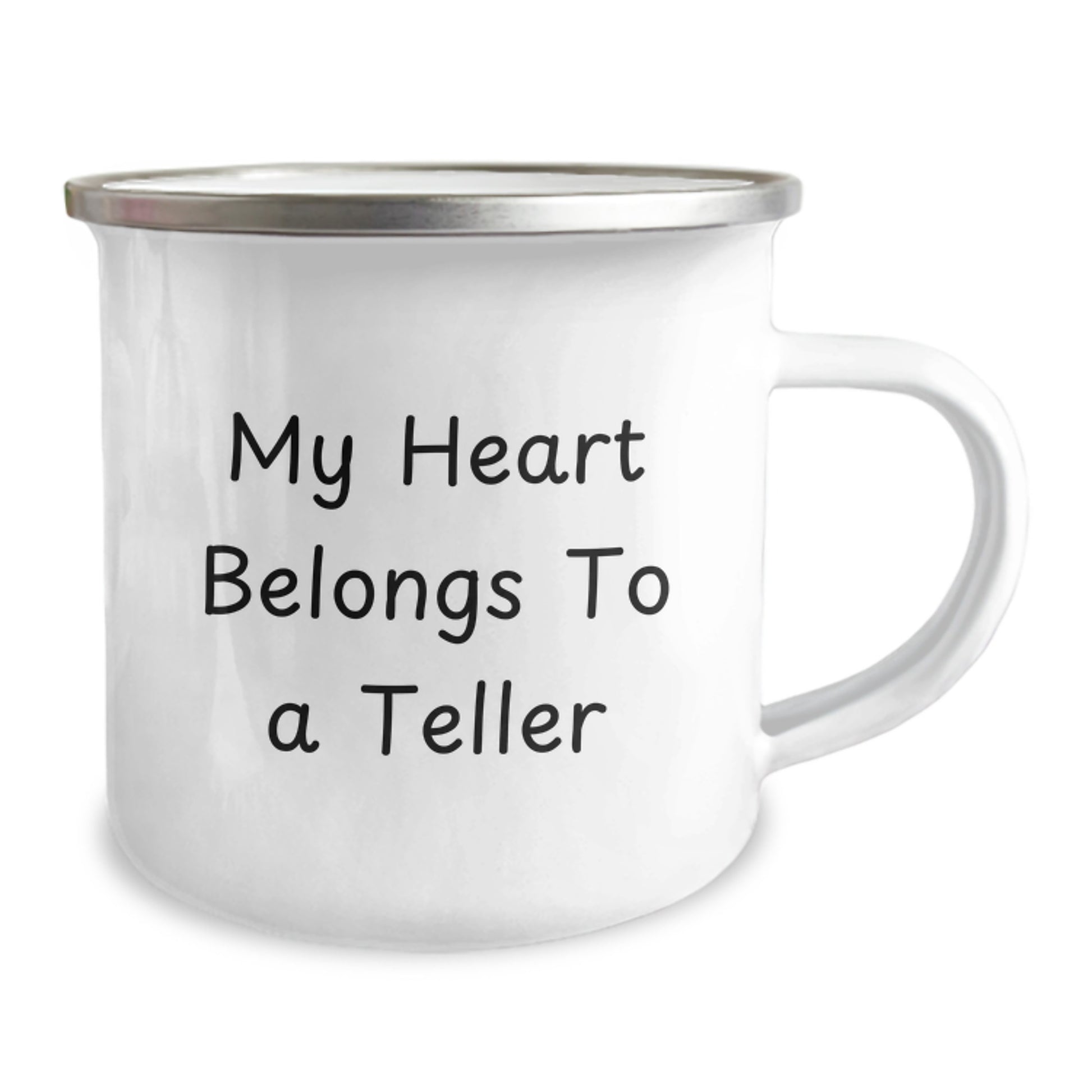 Funny Teller Gifts for Christmas - My Heart Belongs To A Teller Camping Mug - Image 2