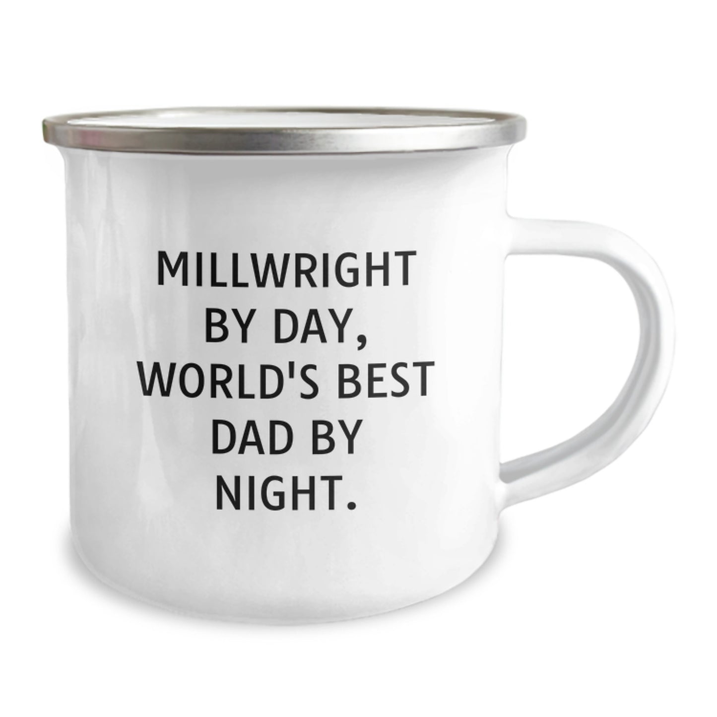 Millwright Gifts Unique Valentine's Unique Gifts from Mom for Dad, Funny Millwright By Day World's Best Dad By Night Camping Mug, Funny Millwright Lovers - Image 2