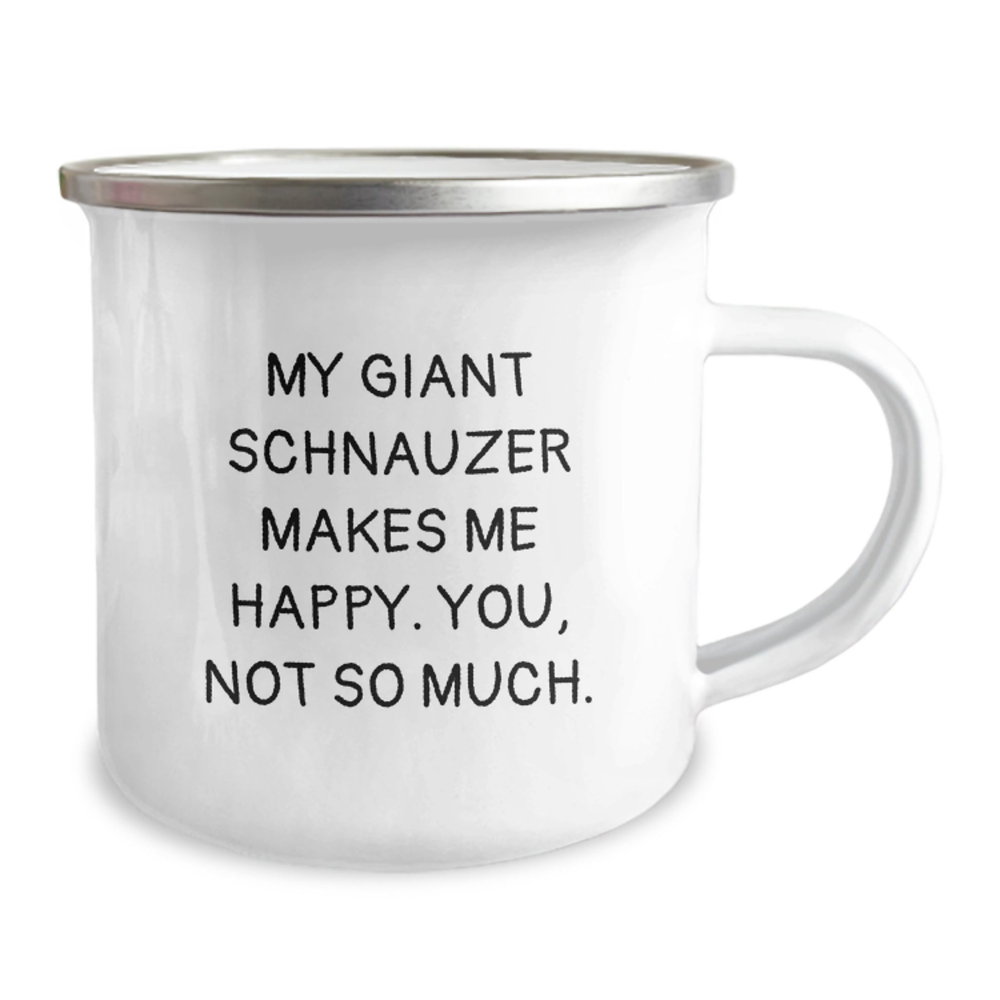 Giant Schnauzer Dog Lovers' Hilarious Camping Mug, Funny Gift from Friends for Men, Unique Graduation Present - Image 2