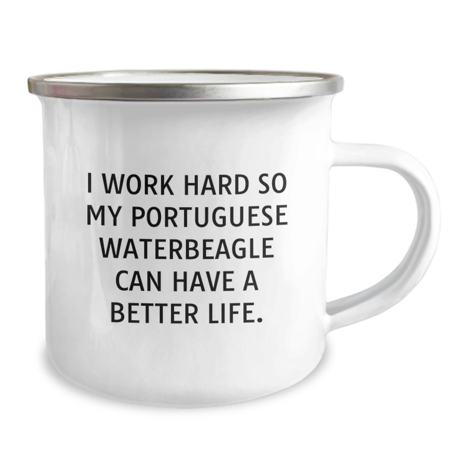 Portuguese Water Dog Lover's Inspirational Camping Mug Gifts from Friends, Family, Coworkers, or Men, Women, for Portuguese Water Dog Graduation - Image 2