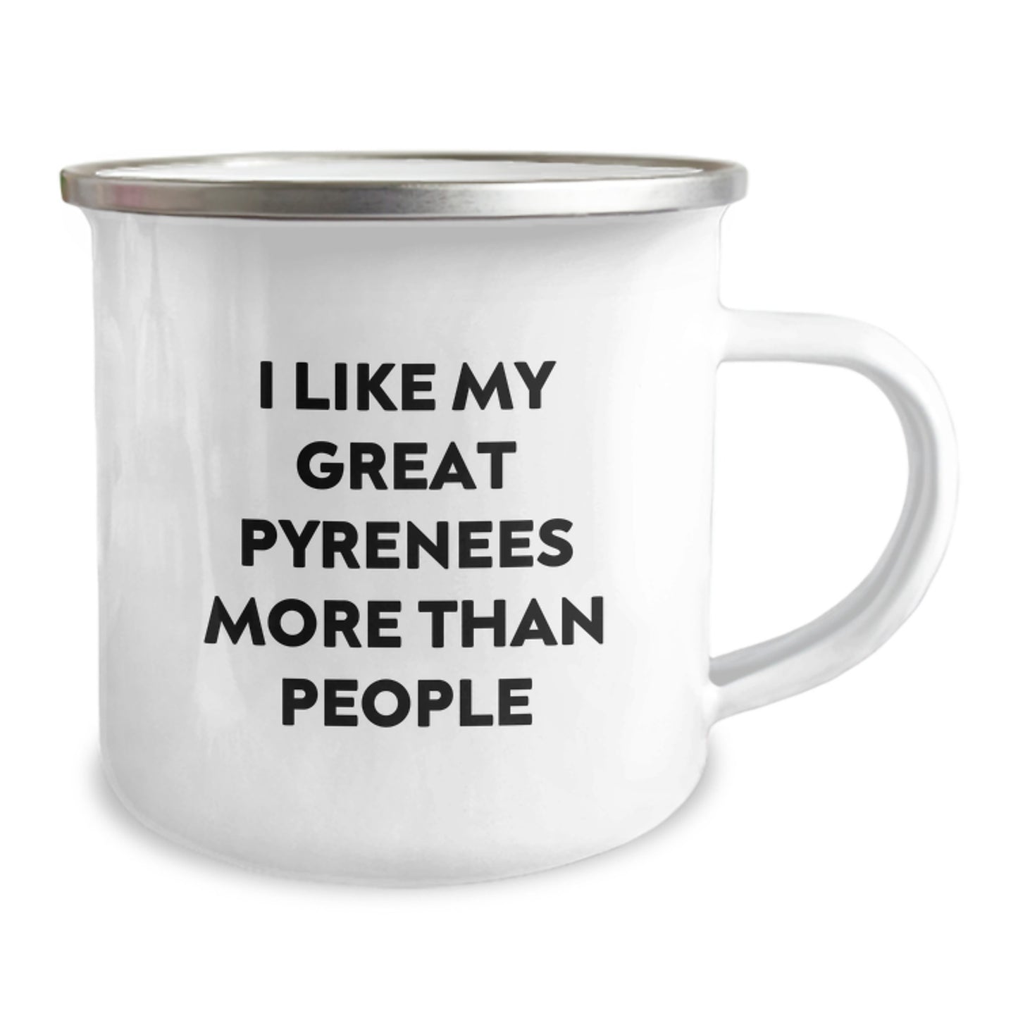 Funny Great Pyrenees Dog Gifts from Friends for Birthday - I Like My Great Pyrenees More Than People, Camping Mug, Great Pyrenees Dog Lovers, Unique Birthday Unique Gifts for Her Him Family - Image 2