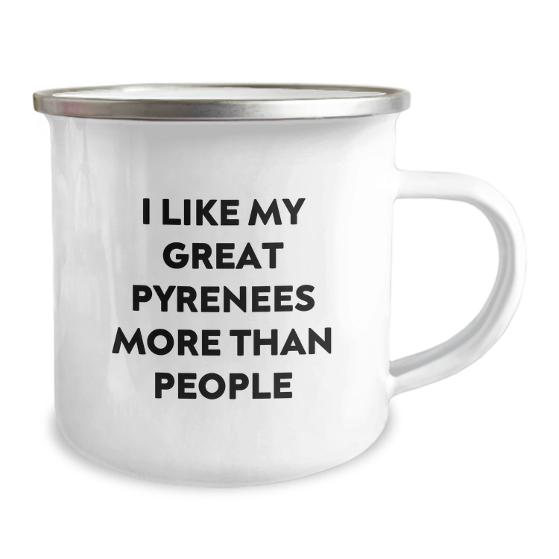 Funny Great Pyrenees Dog Gifts from Friends for Birthday - I Like My Great Pyrenees More Than People, Camping Mug, Great Pyrenees Dog Lovers, Unique Birthday Unique Gifts for Her Him Family - Image 2
