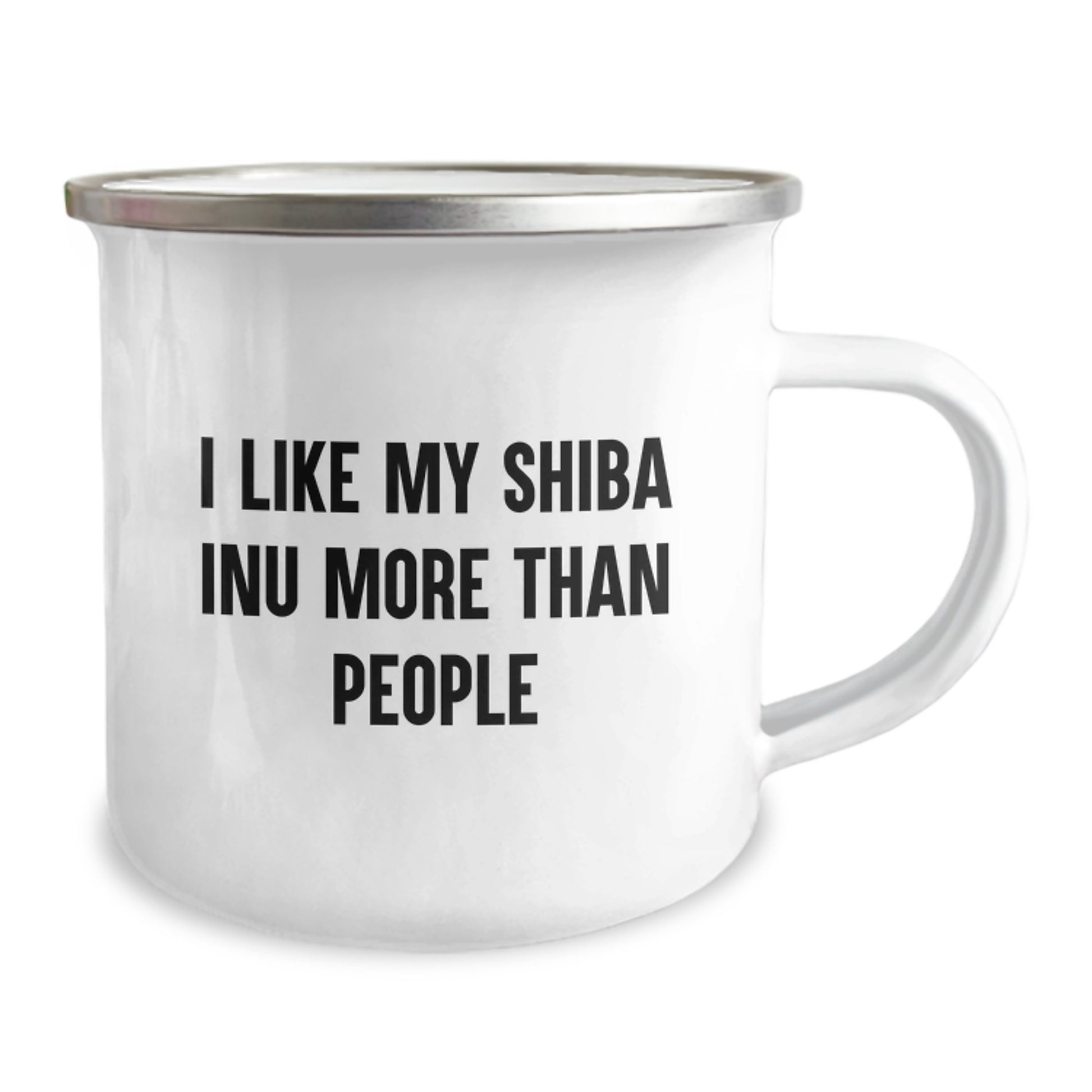 Shiba Inu Dog Lovers Camping Mugs, Funny Gift for Friends from Men, Women, or Coworkers, I Like My Shiba Inu More Than People, Birthday Unique Gifts for Shiba Inu Dog Enthusiasts - Image 2