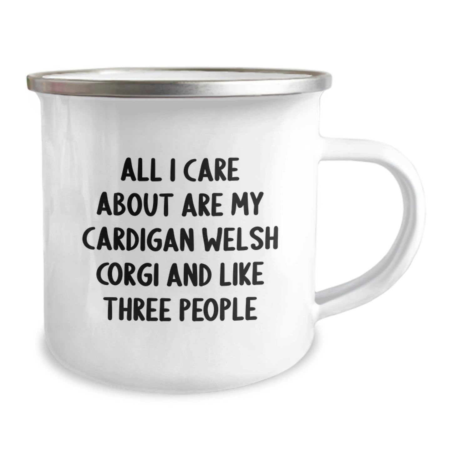 Funny Cardigan Welsh Corgi Dog Lover Gifts from Friends for Birthday Unique Gifts - Camping Mug - Image 2