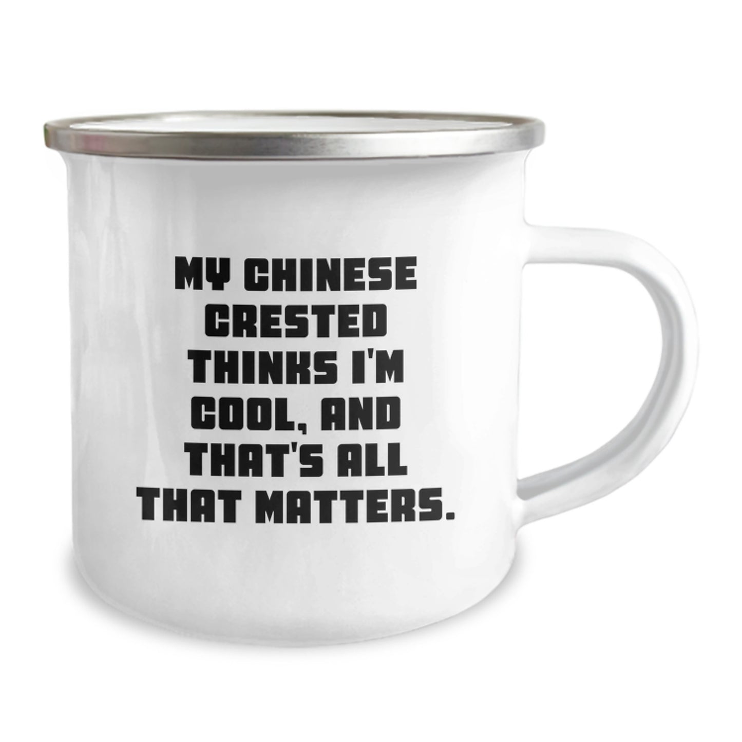Chinese Crested Dog Lover Funny Camping Mugs Gifts from Friends to Family Birthday Unique Presents - Image 2