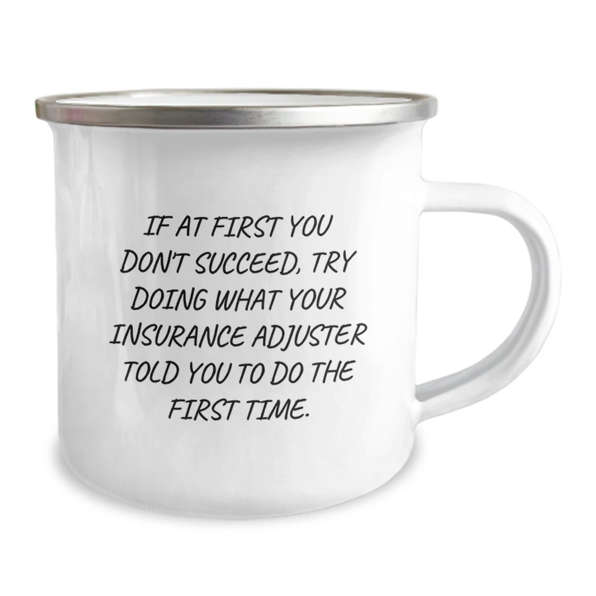 Funny Insurance Adjuster Gifts from Men to Friends, Christmas Unique Mugs for Insurance Adjuster, Camping Mug with Motivational Quote - Image 2