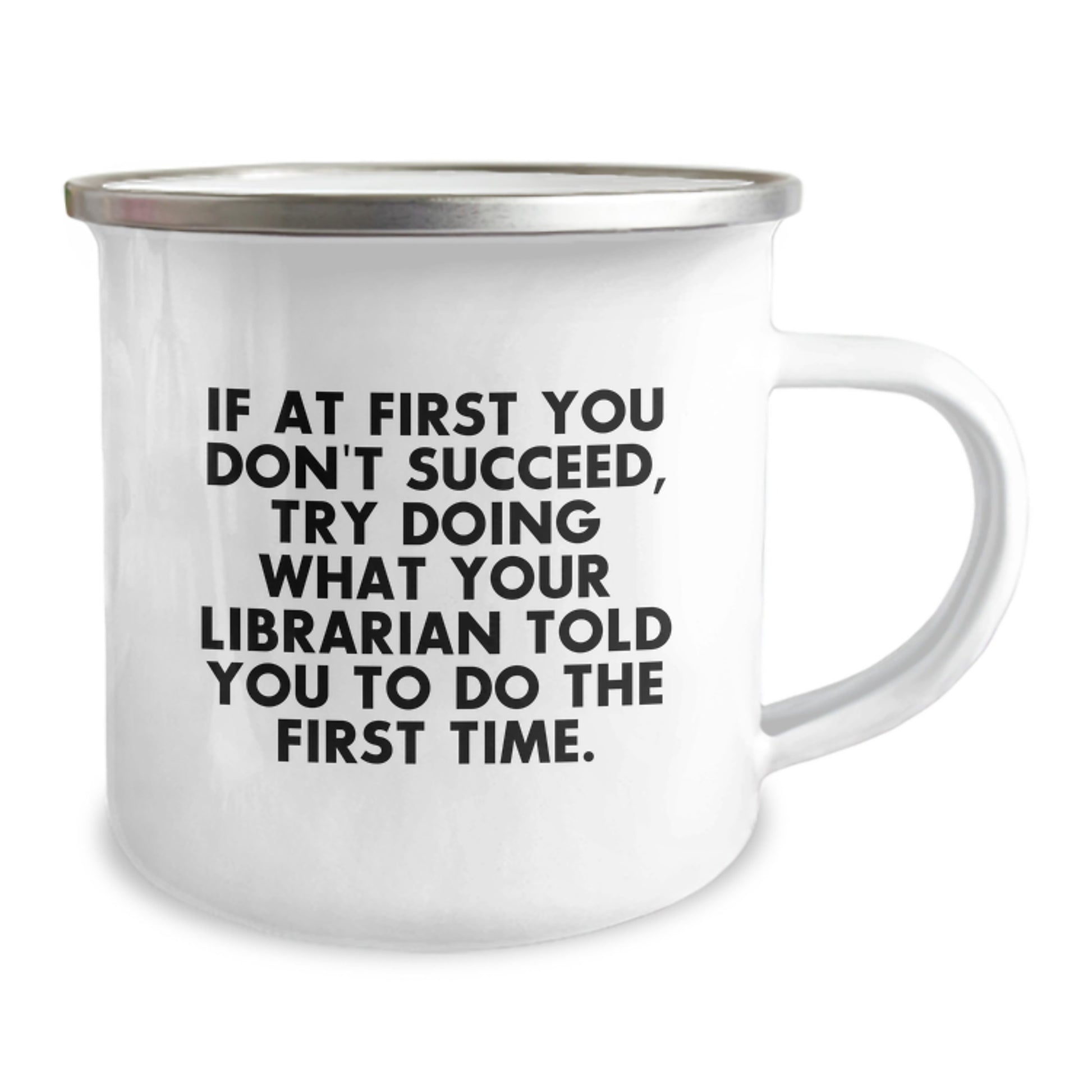 Librarian Humor Funny Gifts from Friends and Family for the Camping Librarian Mug - Unique Christmas Unique Gifts - Image 2