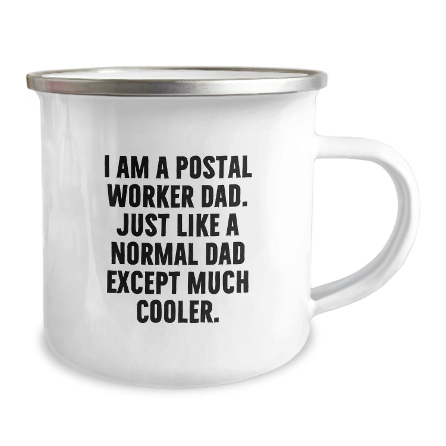Funny Gifts from Dad for Postal Worker Men - 'I Am A Postal Worker Dad' Christmas Unique Mugs - Image 2