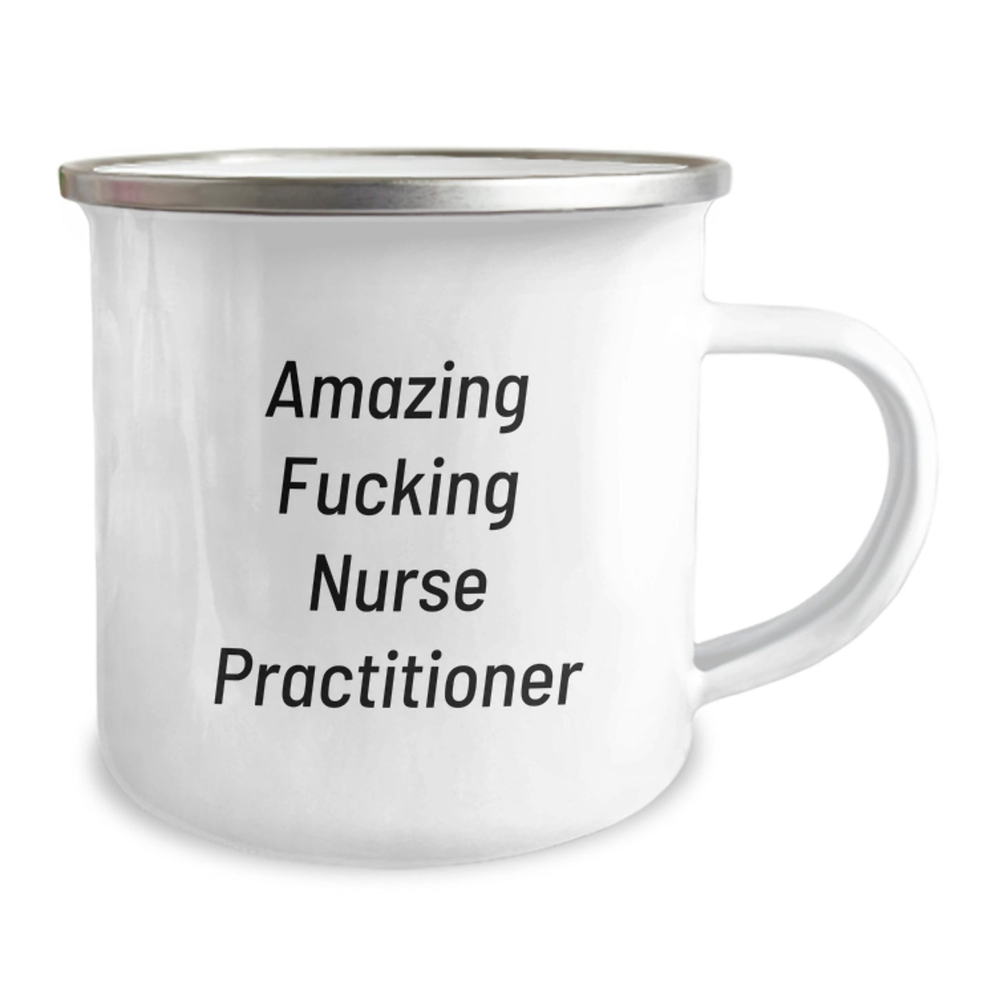 Funny Gifts from Men to Amazing 'F--king' Nurse Practitioner Christmas Unique Mugs for Nurse Practitioner, Camping Mug, Nurse Gift - Image 2