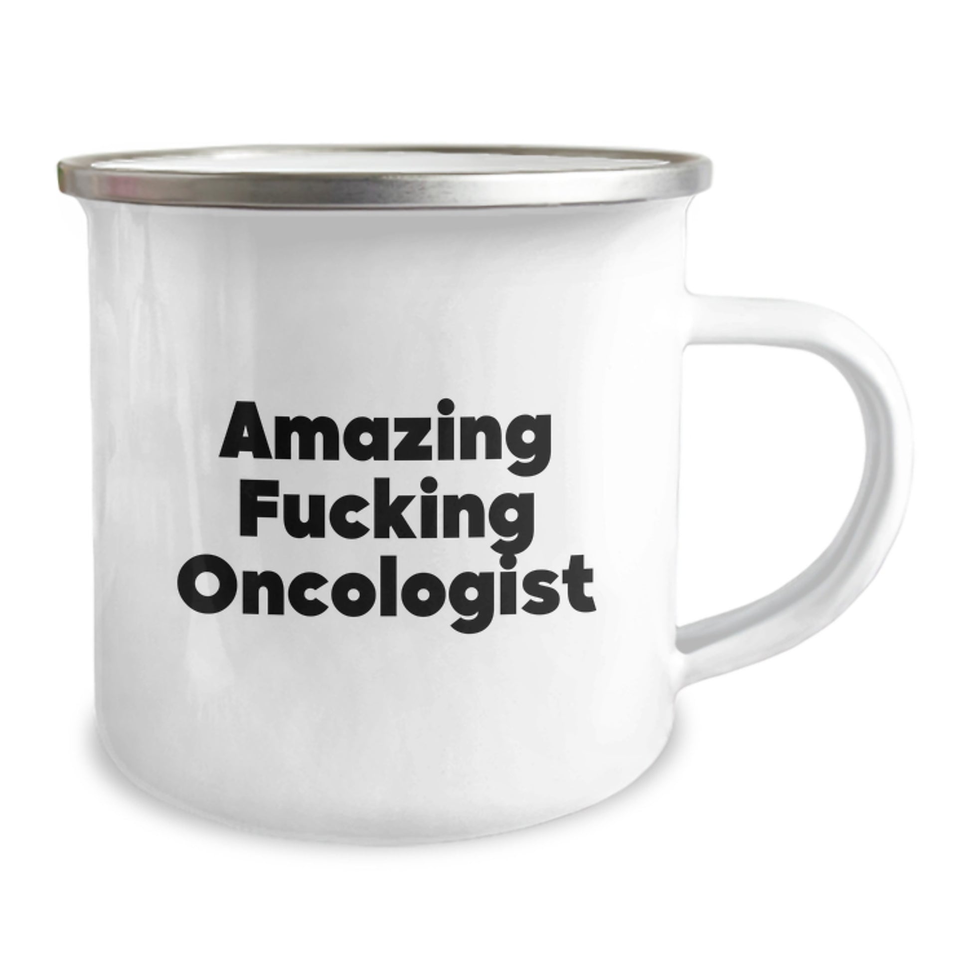 Funny Gifts from Oncologist Friends, Amazing F--king Oncologist Camping Mug, Perfect Christmas Unique Gifts for Oncologist Men - Image 2