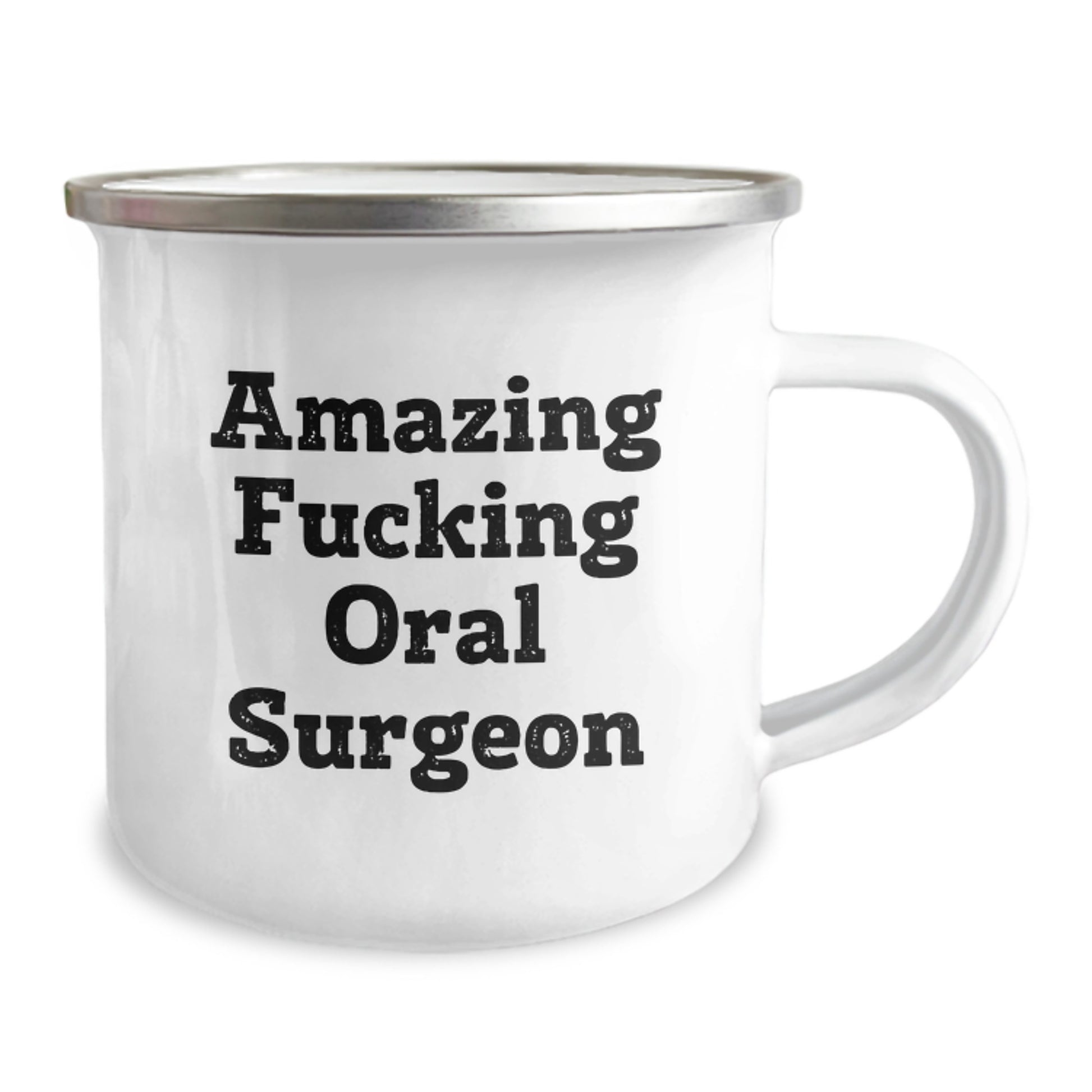 Funny Oral Surgeon Gifts for Men from Friends, Unique Christmas Mugs with 'Amazing F--king Oral Surgeon' Quote, Camping Mug for Oral Surgeon Enthusiasts - Image 2