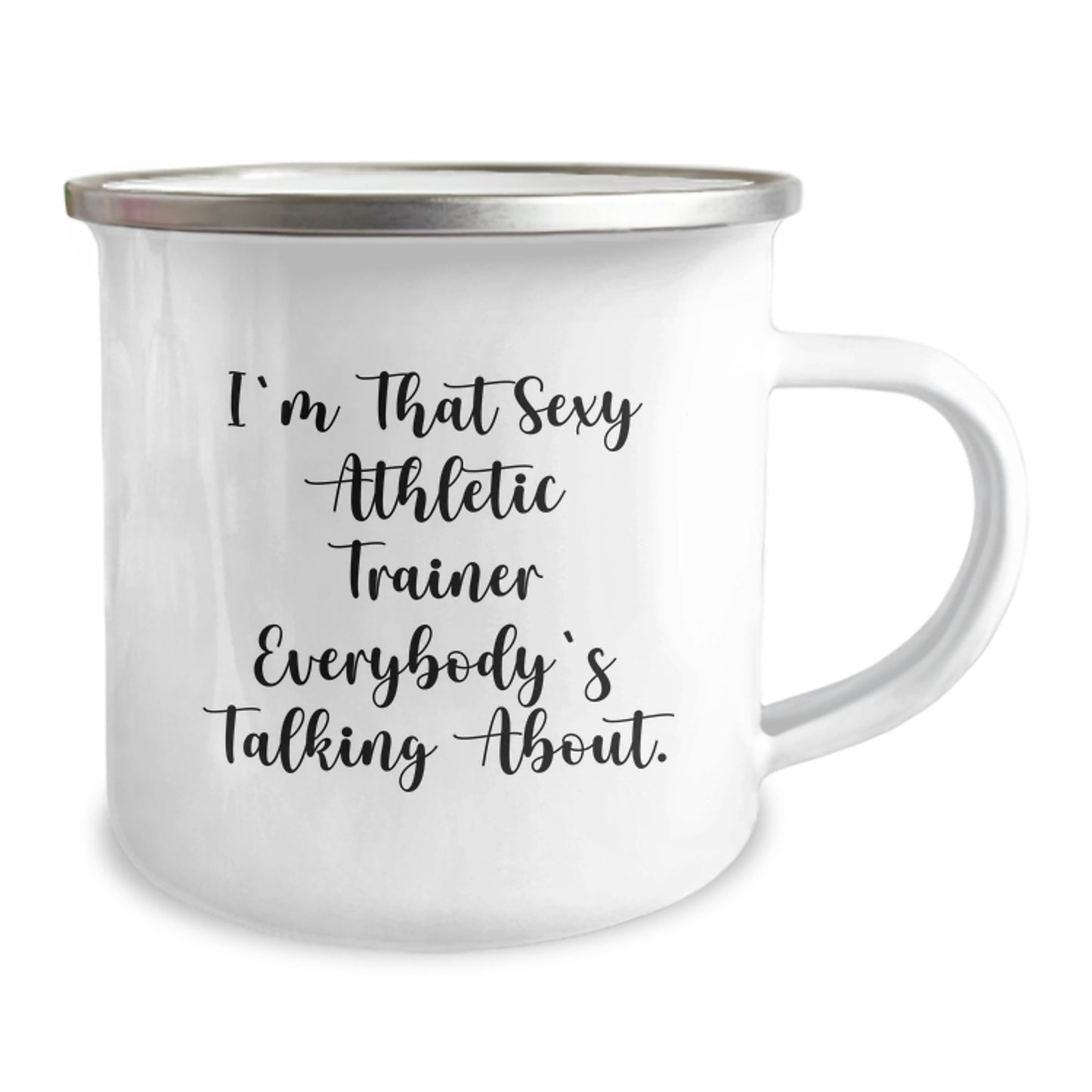 Funny Gifts from Friends for the Sexy Athletic Trainer Everybody's Talking About - Christmas Unique Camping Mug - Image 2