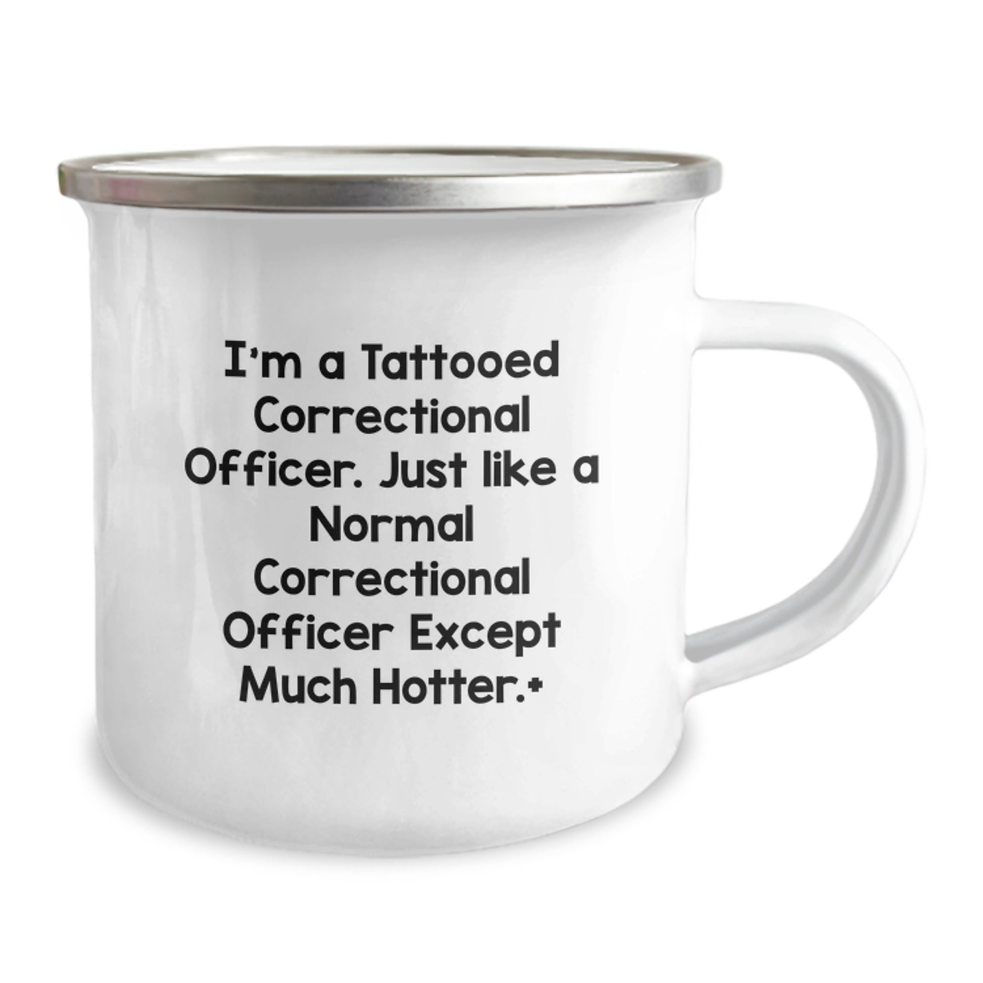 Funny Correctional Officer Gifts - Correctional Officer Mug, I'm A Tattooed Correctional Officer, Perfect for Camping, Christmas Unique Gifts from Men to Correctional Officers - Image 2