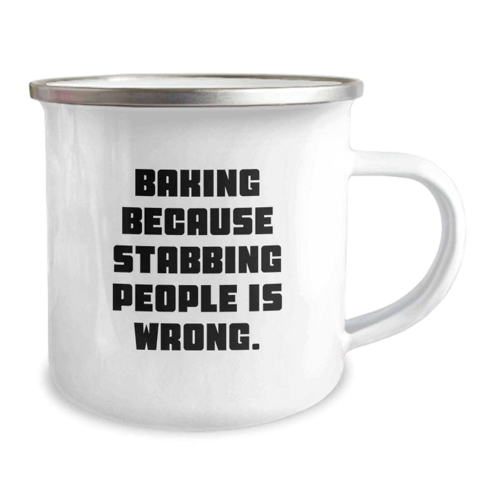 Funny Baking Gifts for Friends - Christmas Unique Baking Themed Camping Mug - Gifts from Men to Women, Baking Lovers, Friends - 12 oz Stainless Steel with Enamel Finish - Image 2