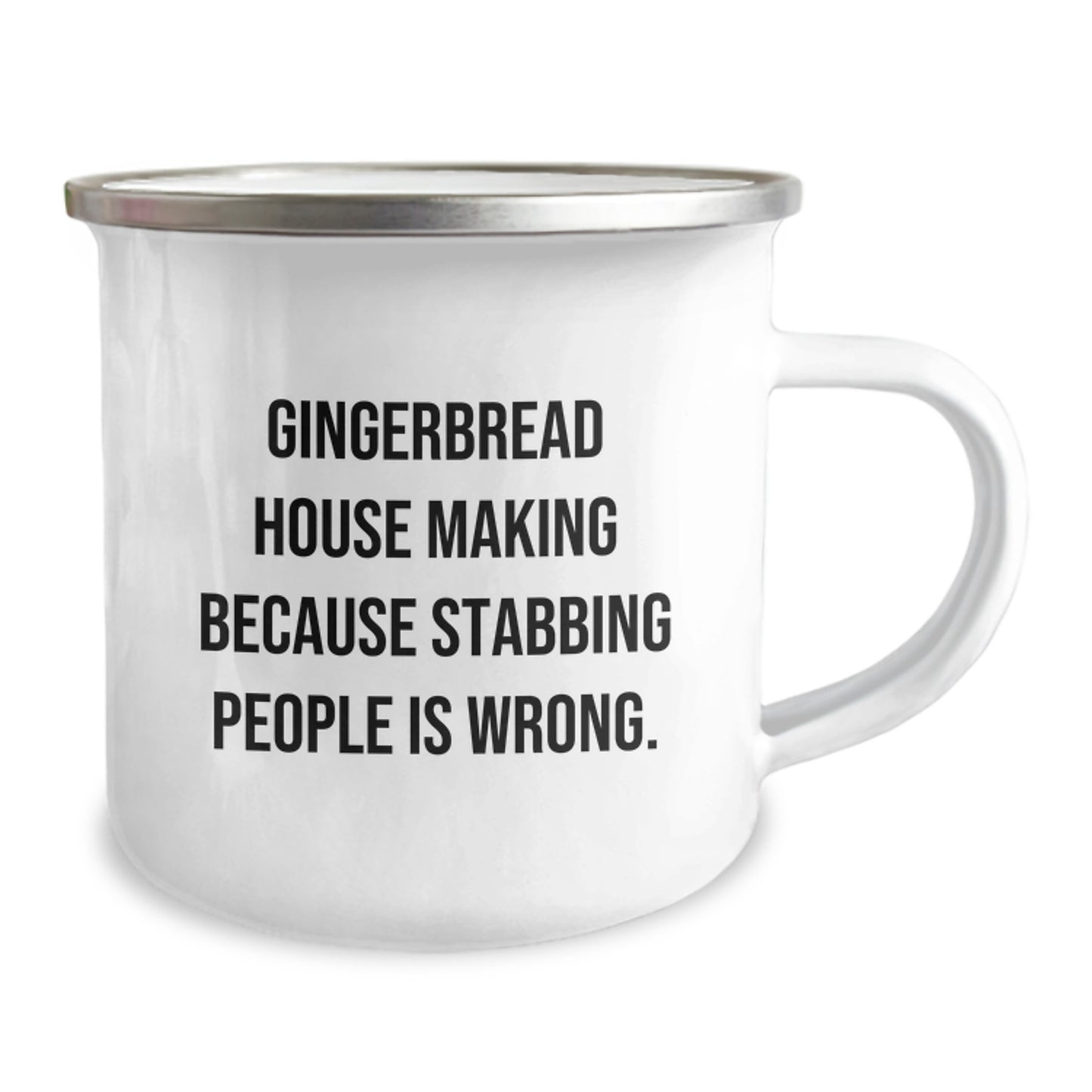 Funny Gingerbread House Making Gifts for Men - Camping Mug Gifts from Family for Christmas Morning - Image 2
