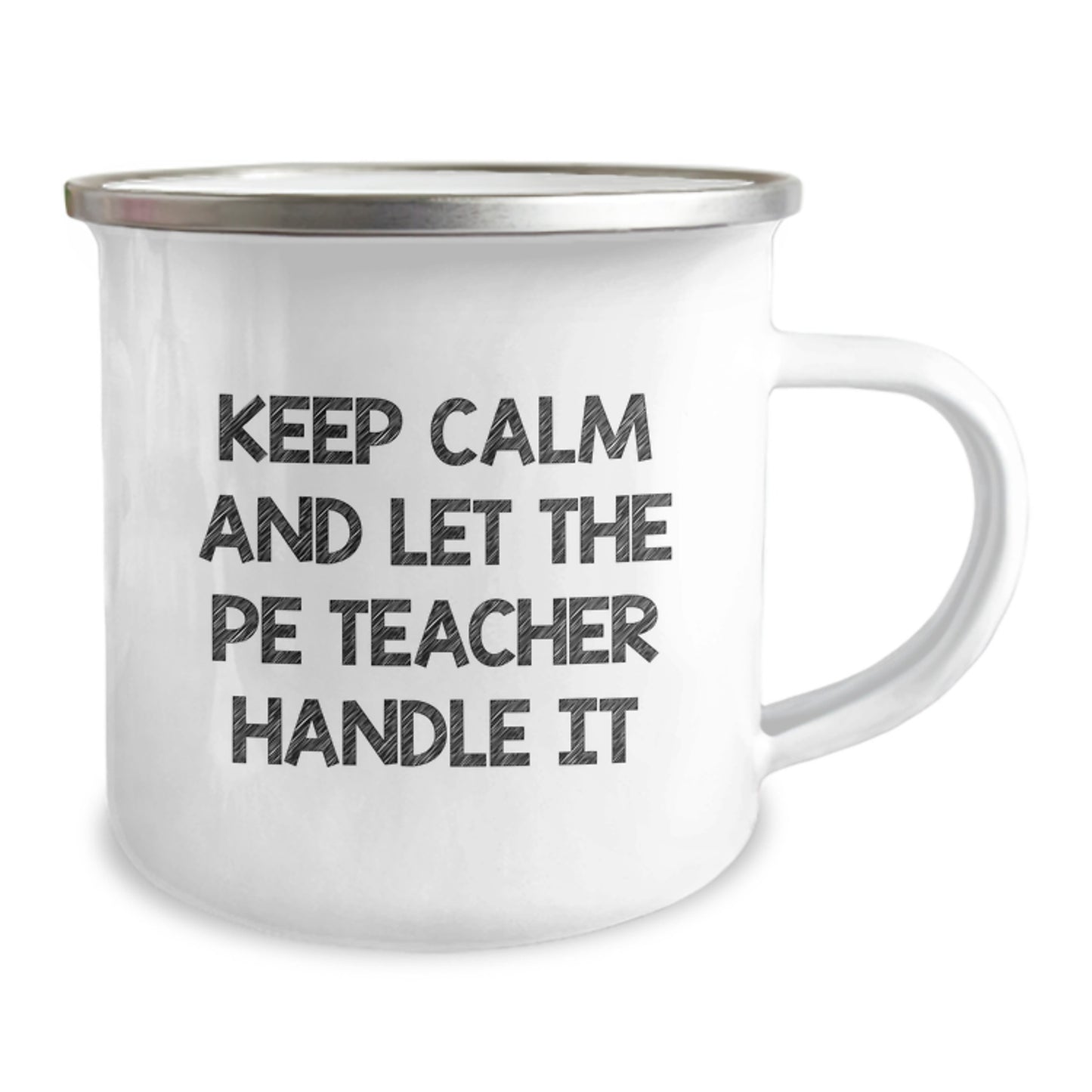 Funny PE Teacher Camping Mug Gifts from Friends for Valentine's - Image 2