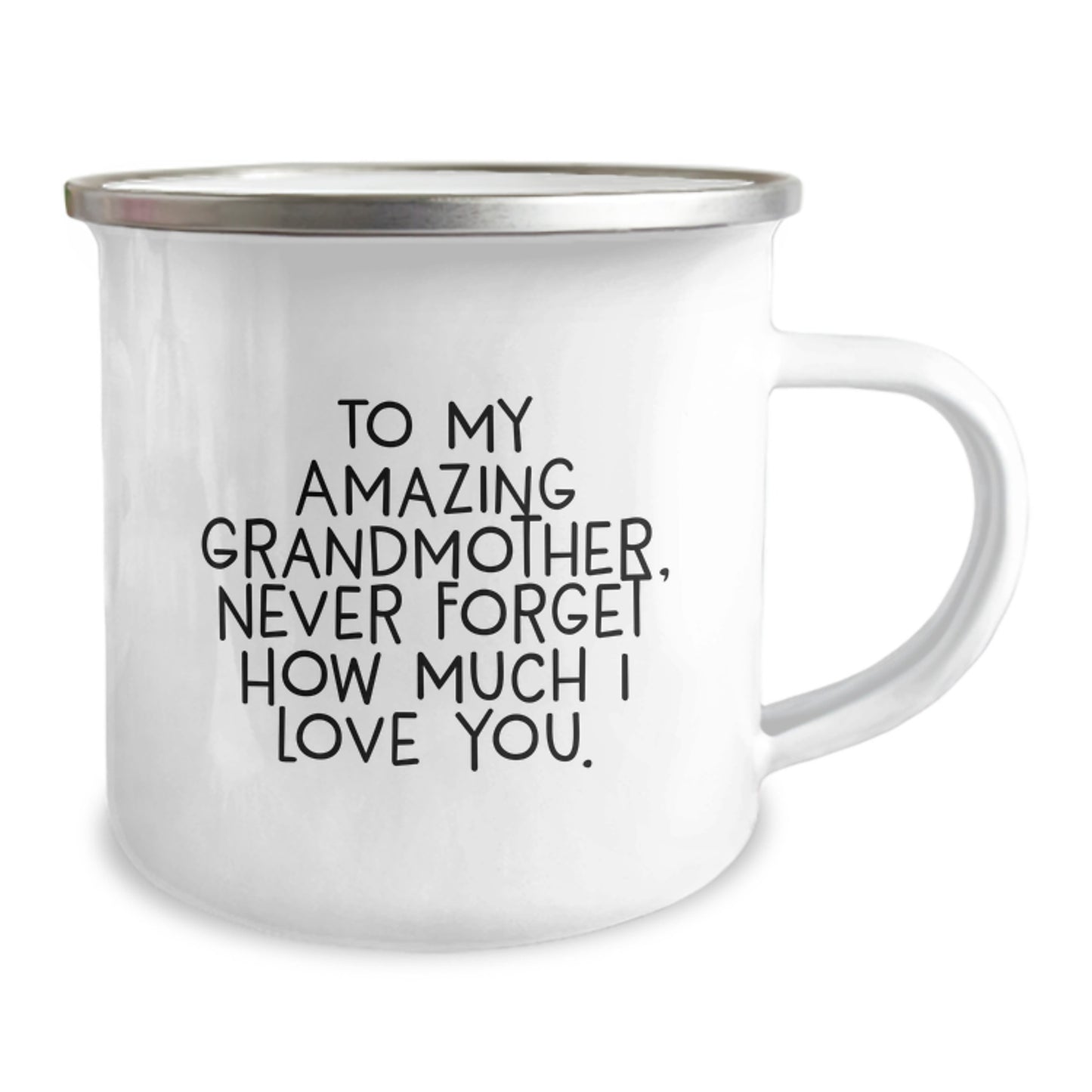Gifts from Family for Grandmother, Funny Inspirational Camping Mug, Never Forget How Much I Love You, Grandmother Gifts for Christmas - Image 2